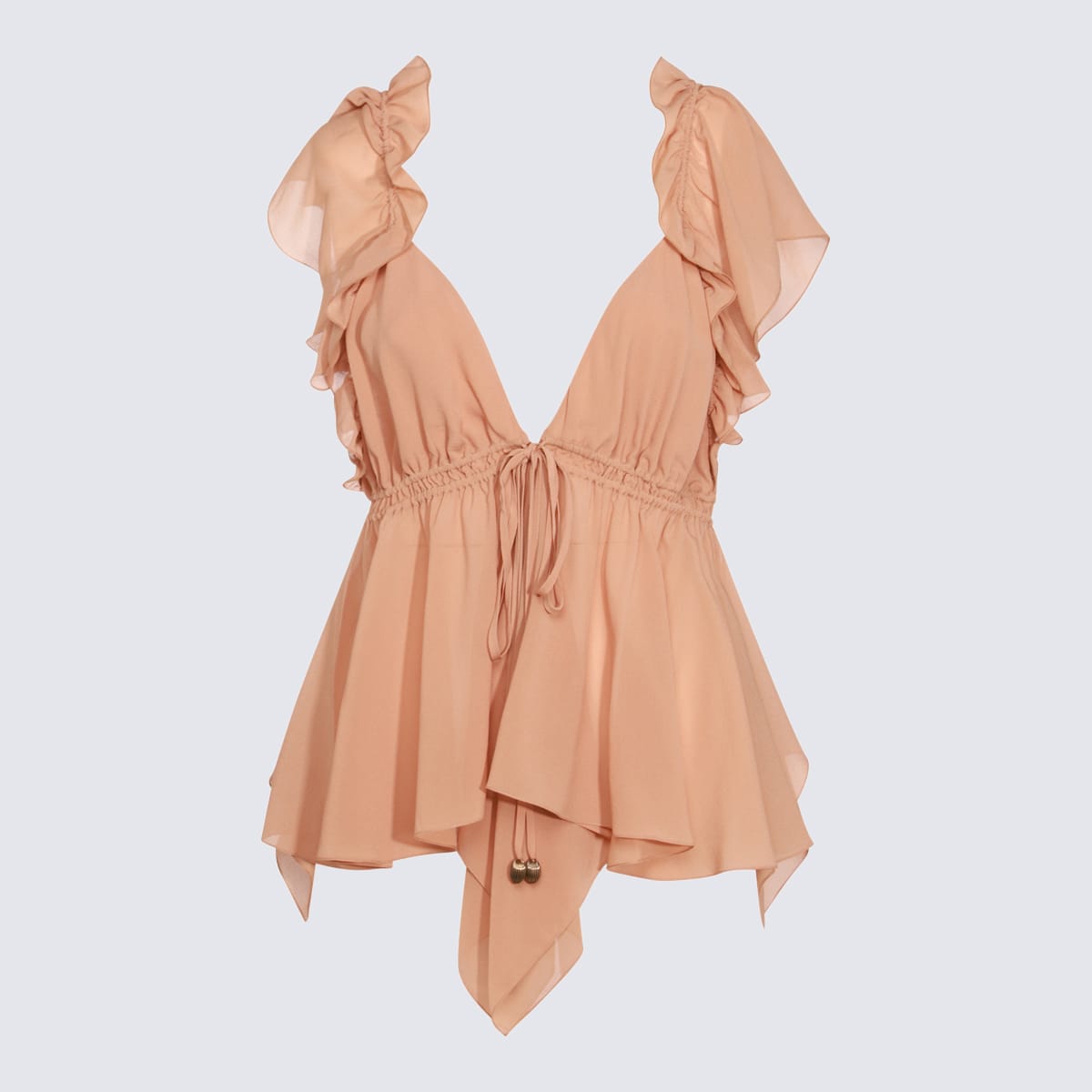 Chloé Pink Silk Shirt