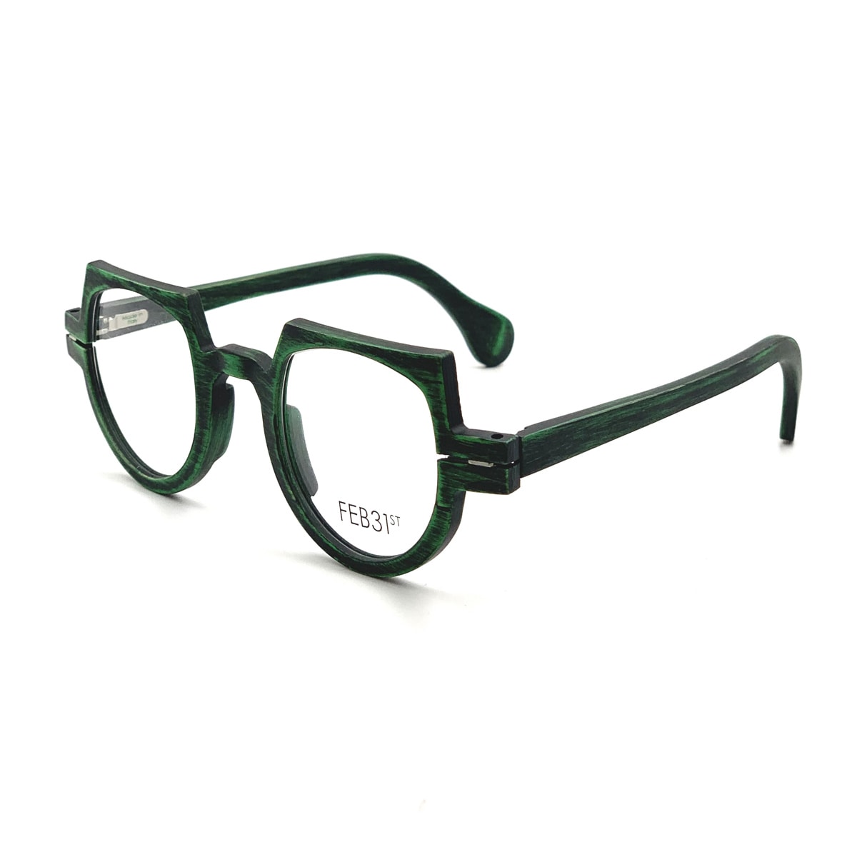 Shop Feb31st Lewis Green Glasses In Verde