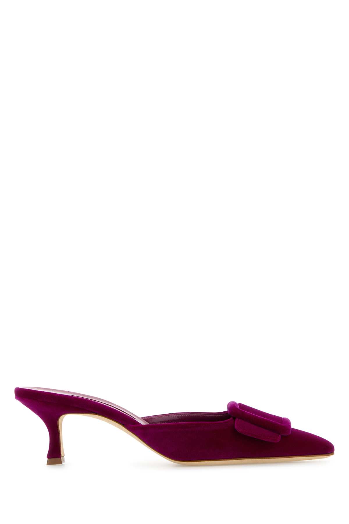 Purple Velvet Maysale Mules