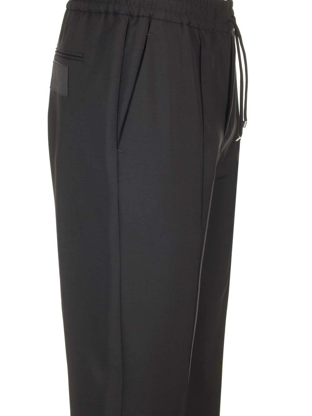 Shop Valentino Jogging Trousers In Nero