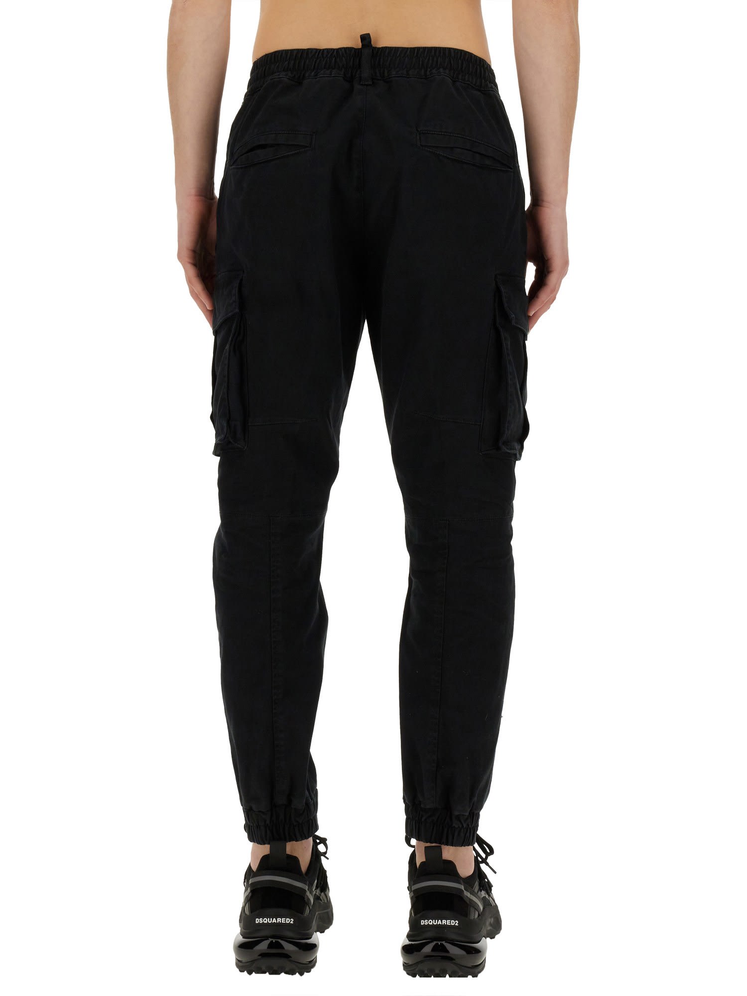 Shop Dsquared2 Cargo Pants In Black