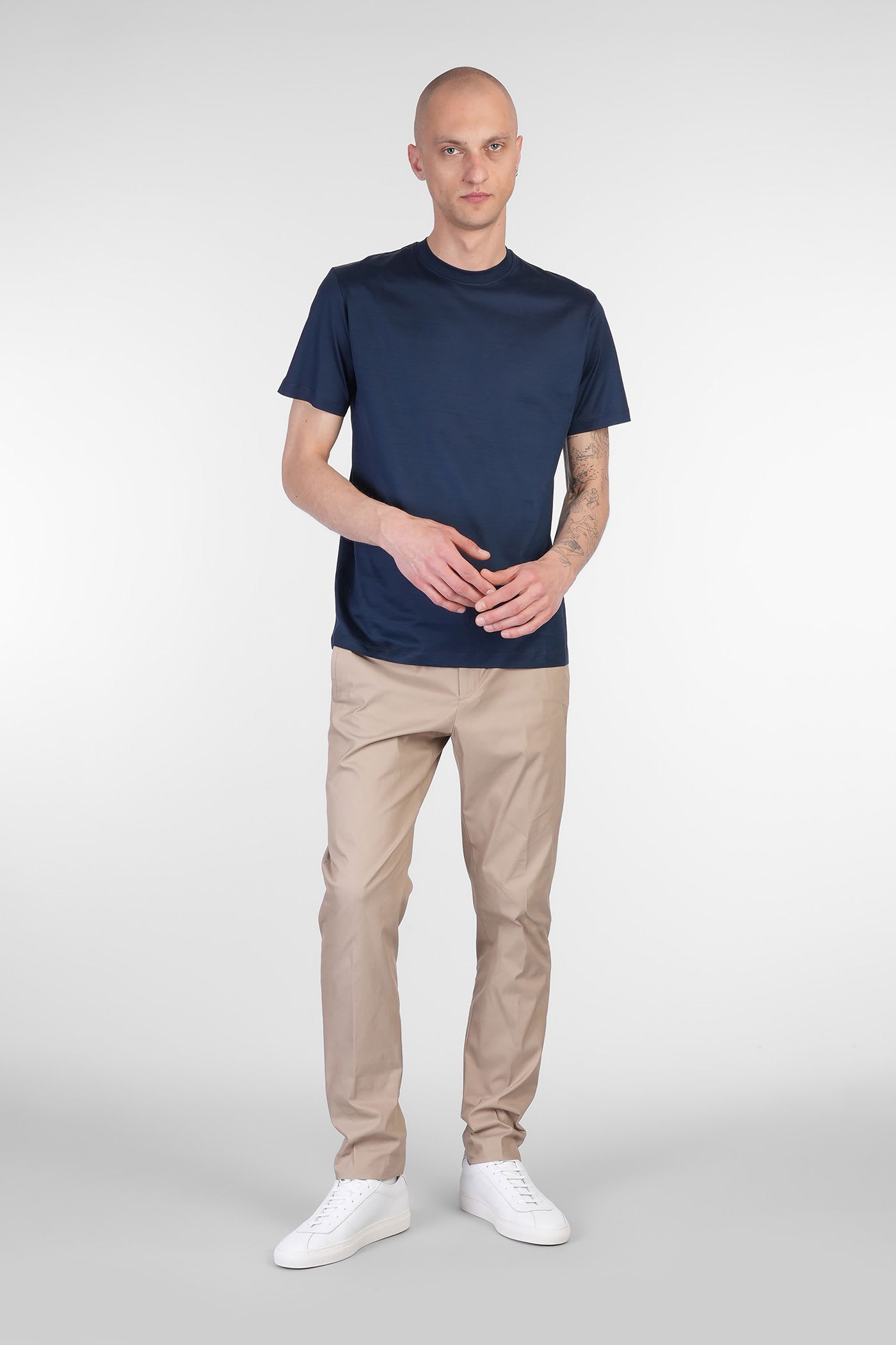 Pt Torino Nu56 Pants In Camel Cotton