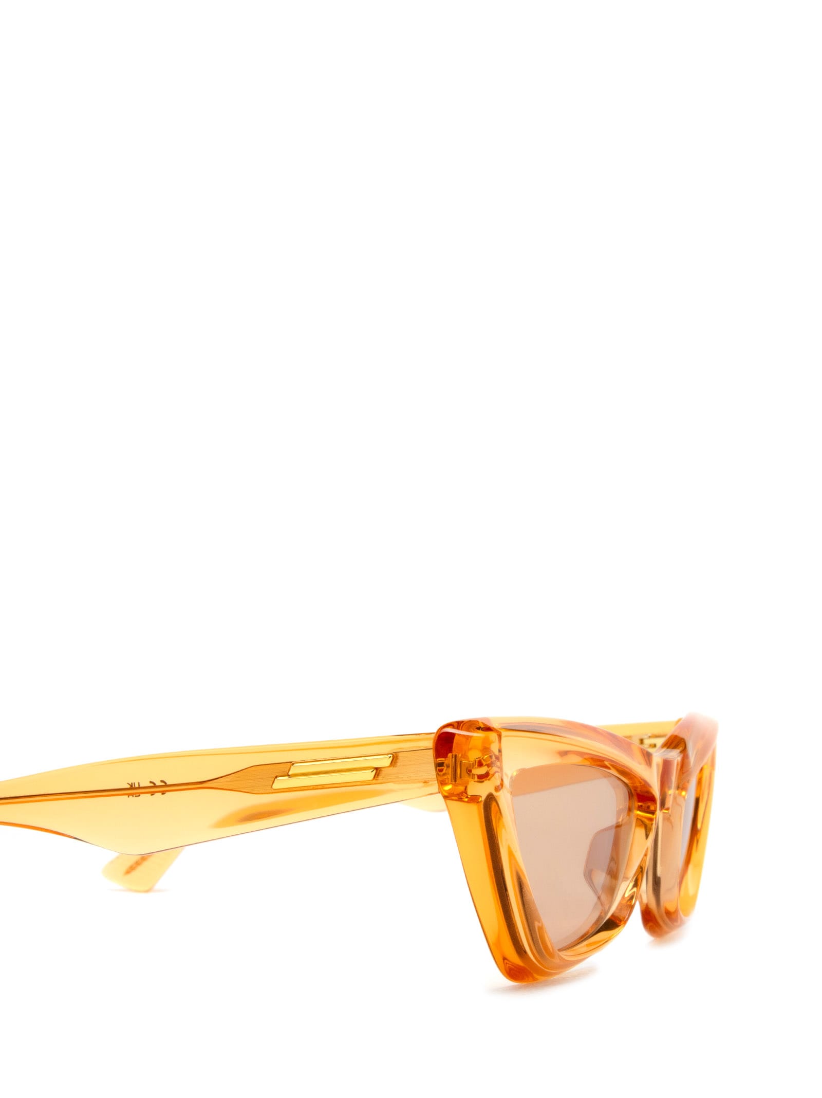 Shop Bottega Veneta Bv1101s Orange Sunglasses
