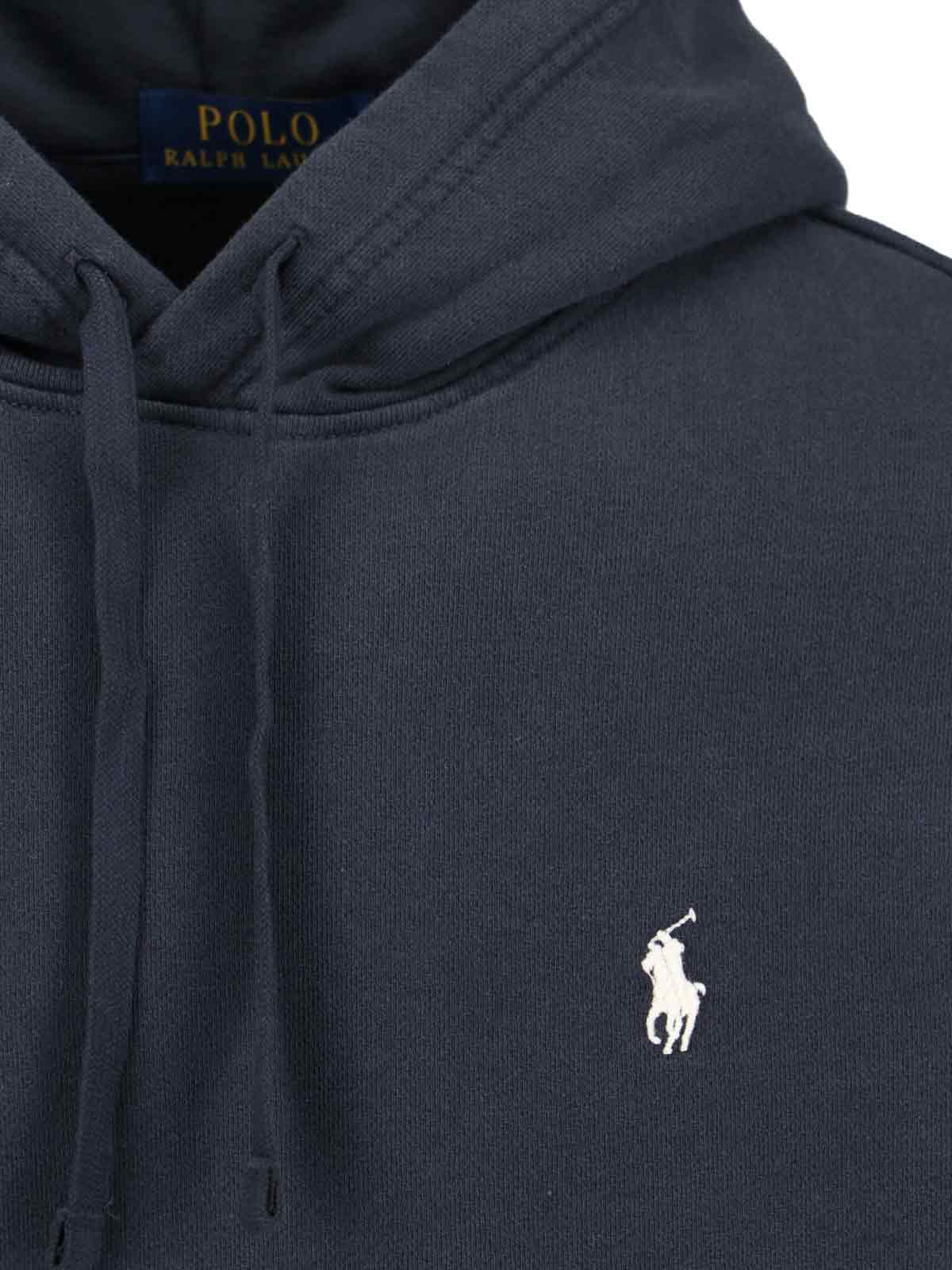 Shop Polo Ralph Lauren Rigby Go Hoodie In Black