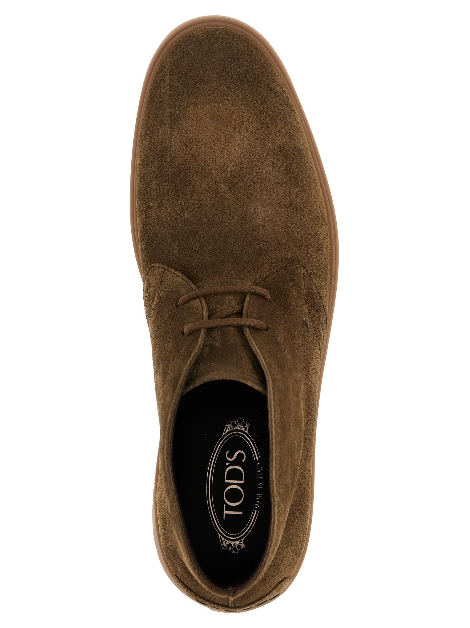 Tod's Dark Brown Ibrido Estivo Ankle Boots In Brown