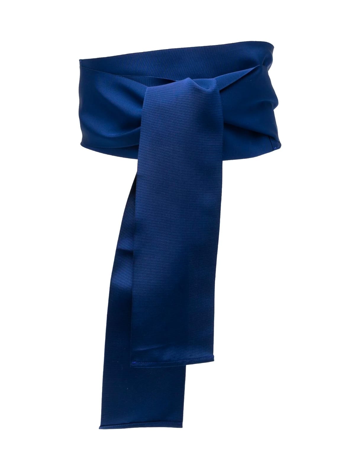 Sara Roka Self-tie Grosgrain Belt In Bluette