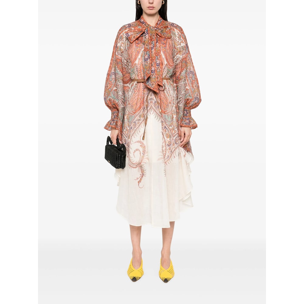 Zimmermann Layered Multicolour Dress With Paisley Patterns