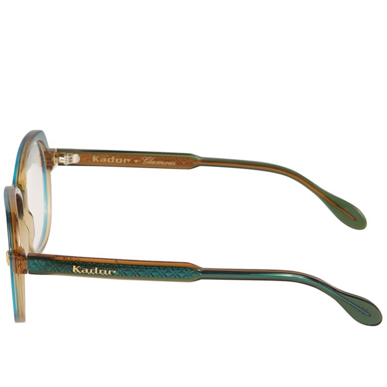 Kador Aida Glamour Oval-frame Glasses In Green