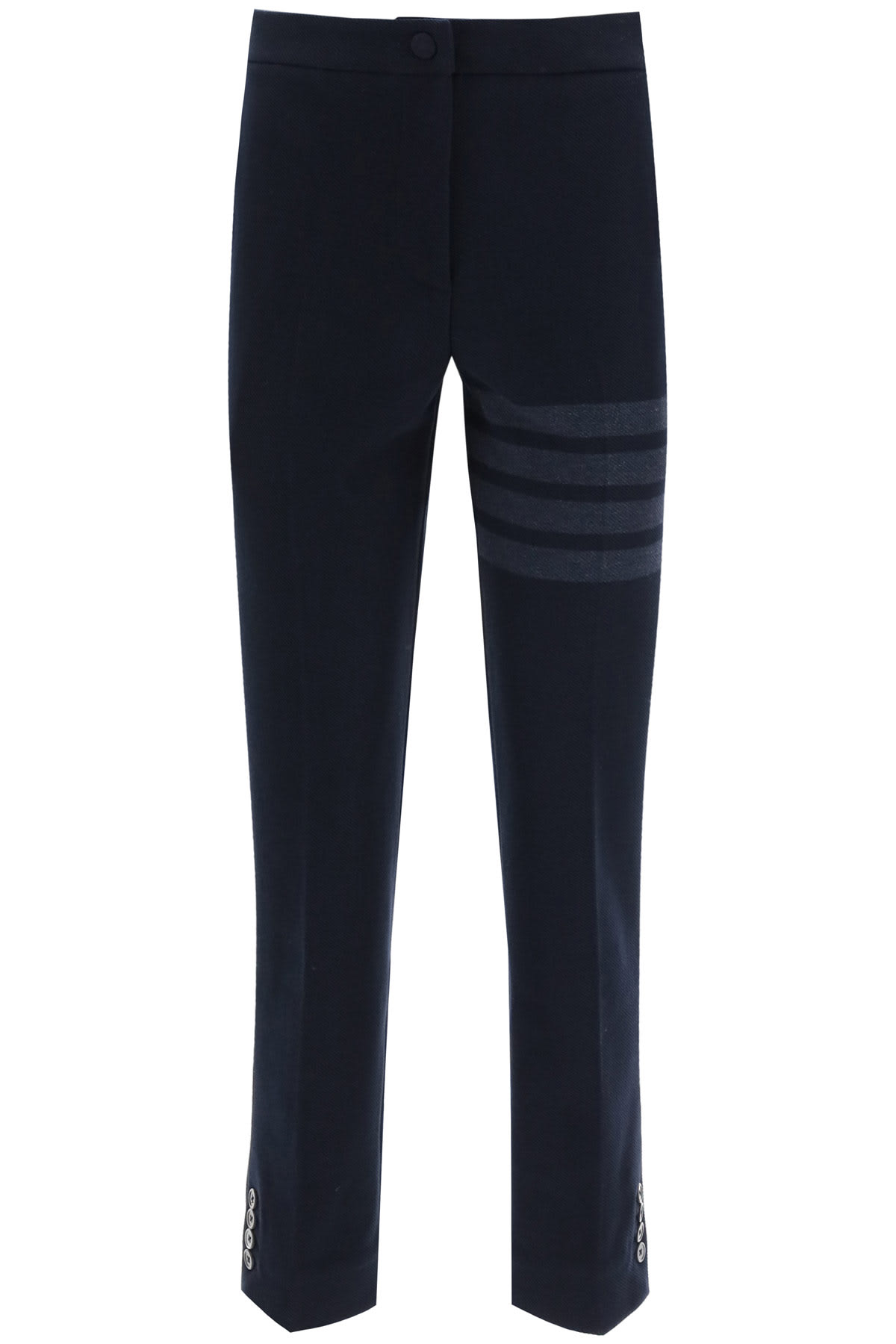 Thom Browne 4-bar Cotton Trousers