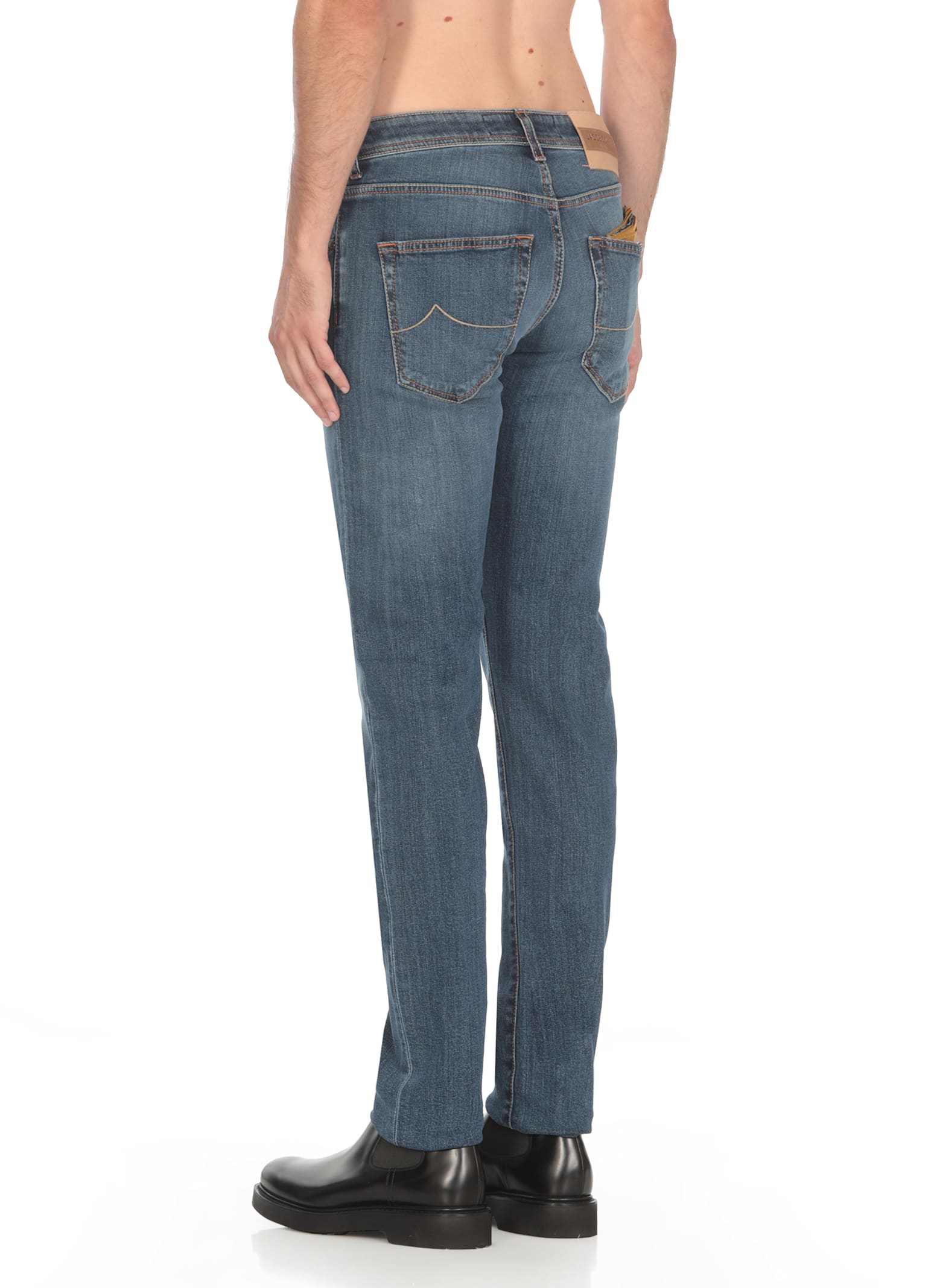 Shop Jacob Cohen Nick Slim Jeans In Blue