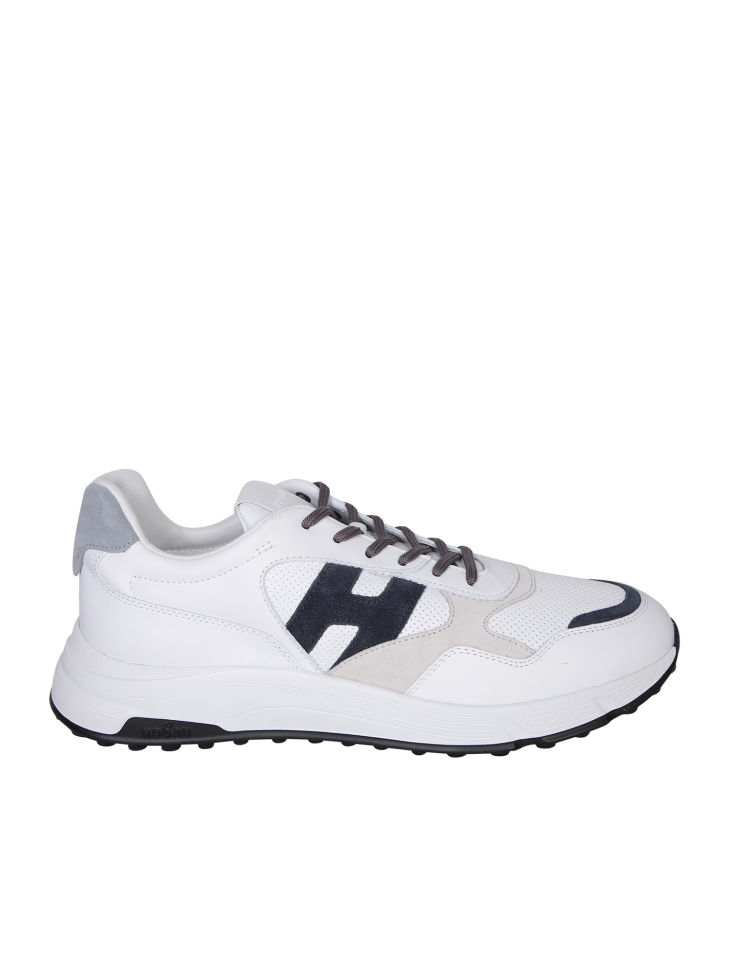 Shop Hogan Hyperlight White/blue Sneakers