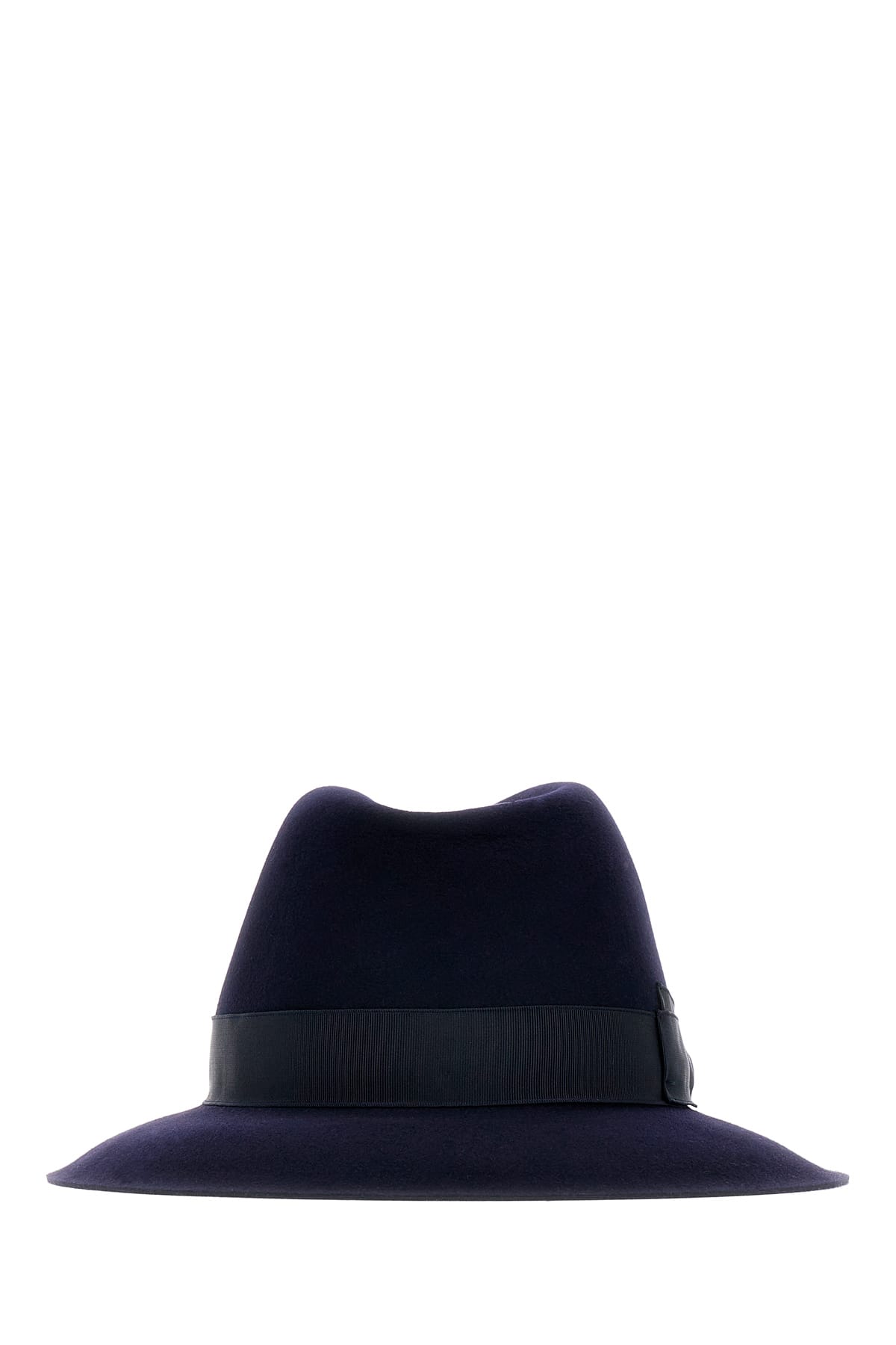 Shop Borsalino Midnight Blue Felt Alessandria Hat In 0411