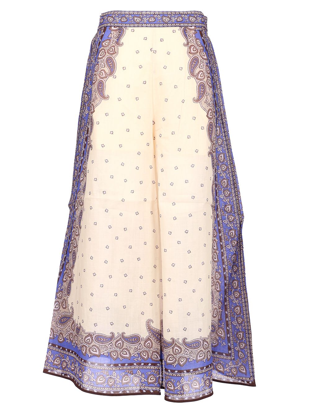 Shop Zimmermann Maxine Pants In Neutrals/blue