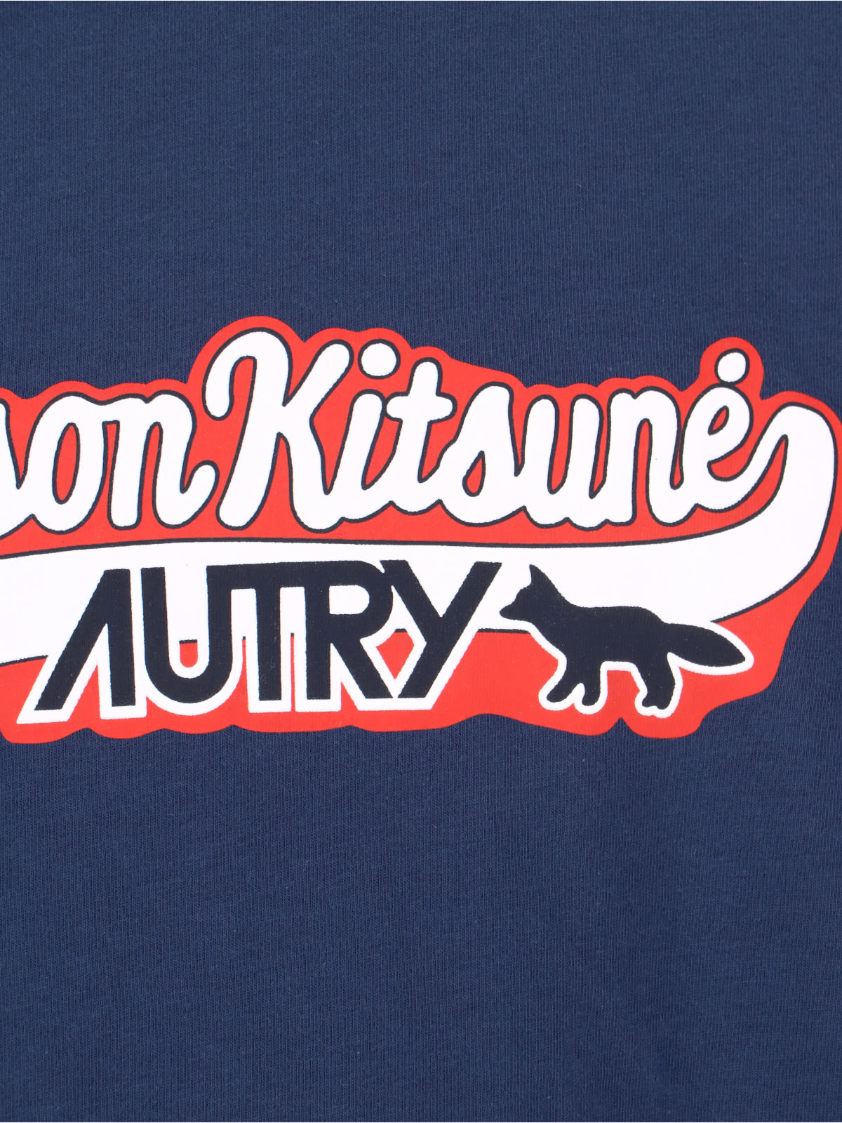 Autry T-shirt Kitsune Blue In Blue