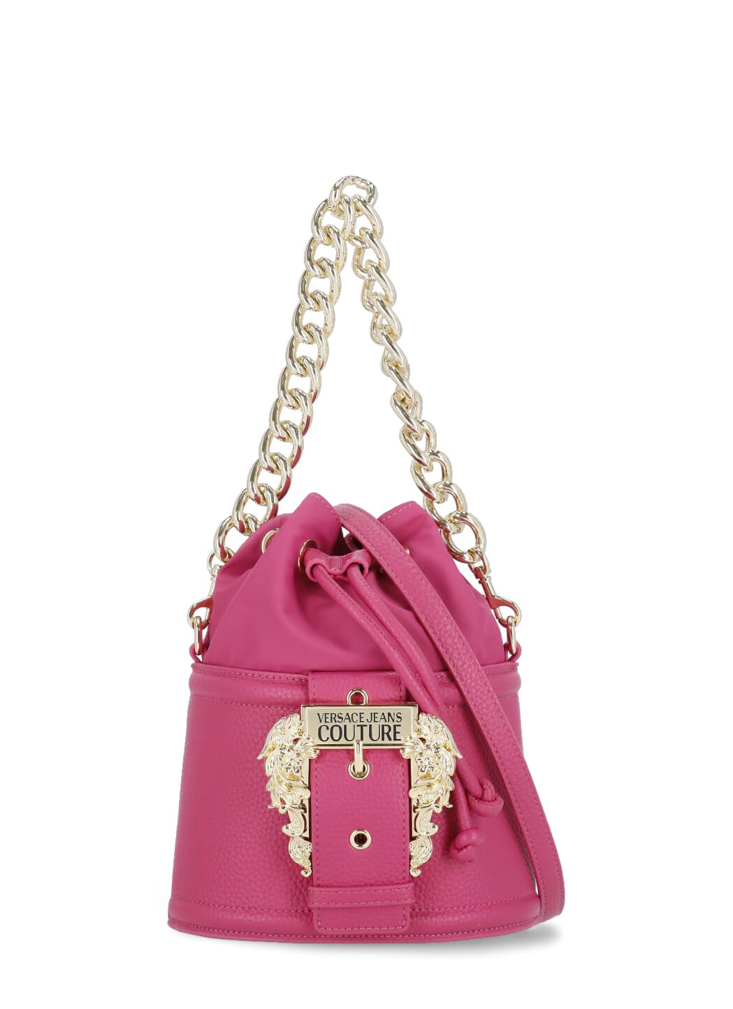 Versace Jeans Couture Handbag With Baroque Buckle In Pink