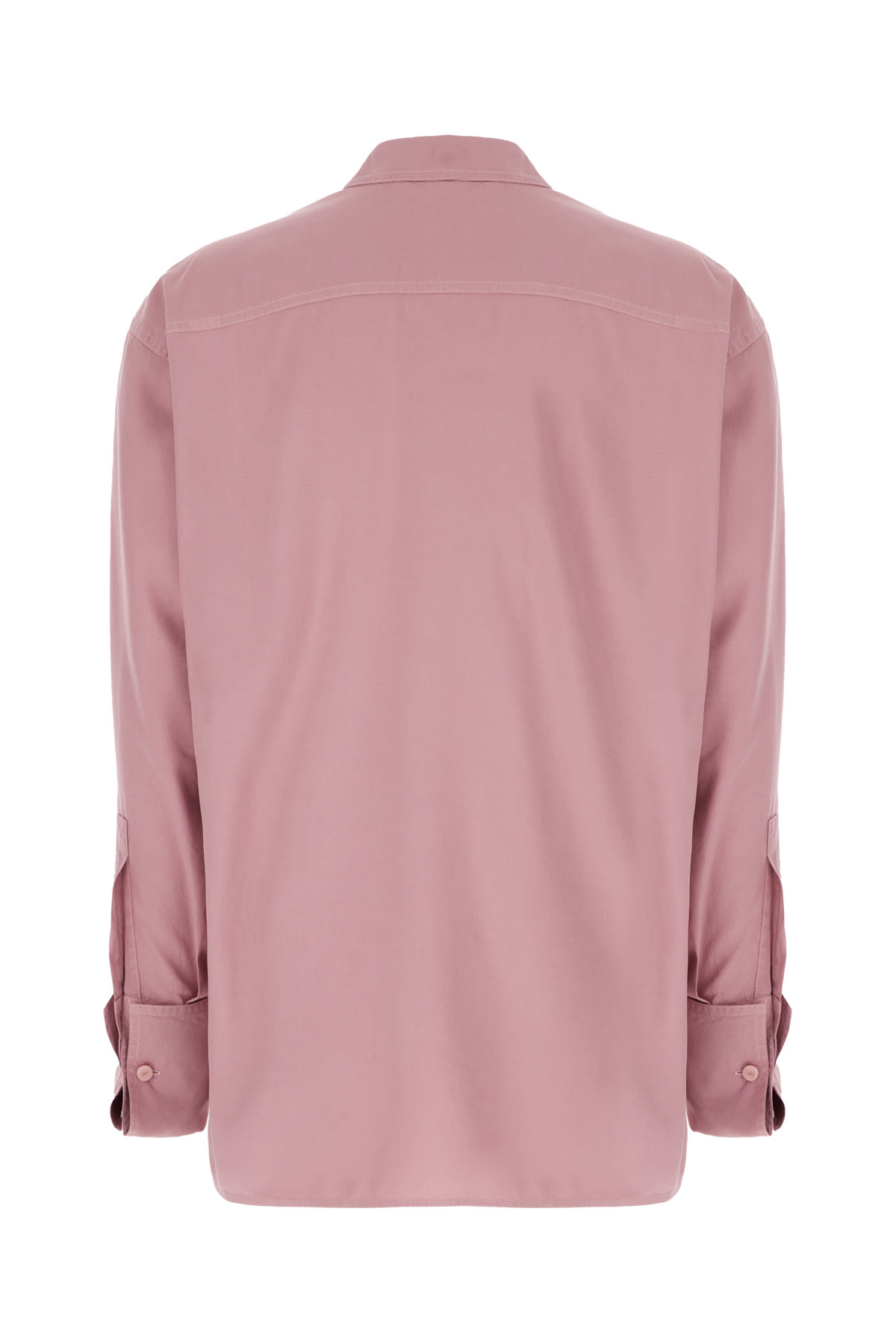 Max Mara Silk Shirt With Buttoned Cuffs In 005
