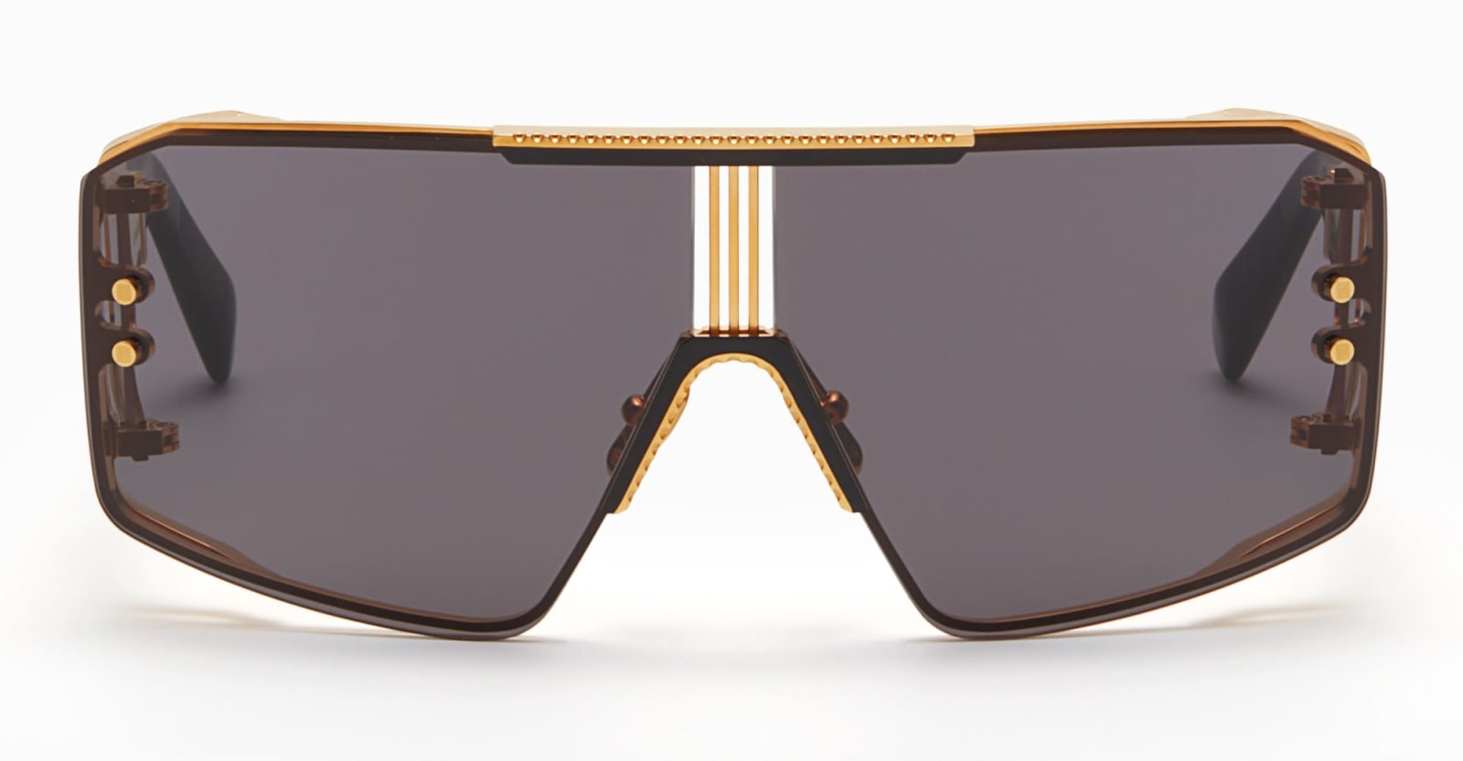 Shop Balmain Le Masque - Gold / Black Sunglasses