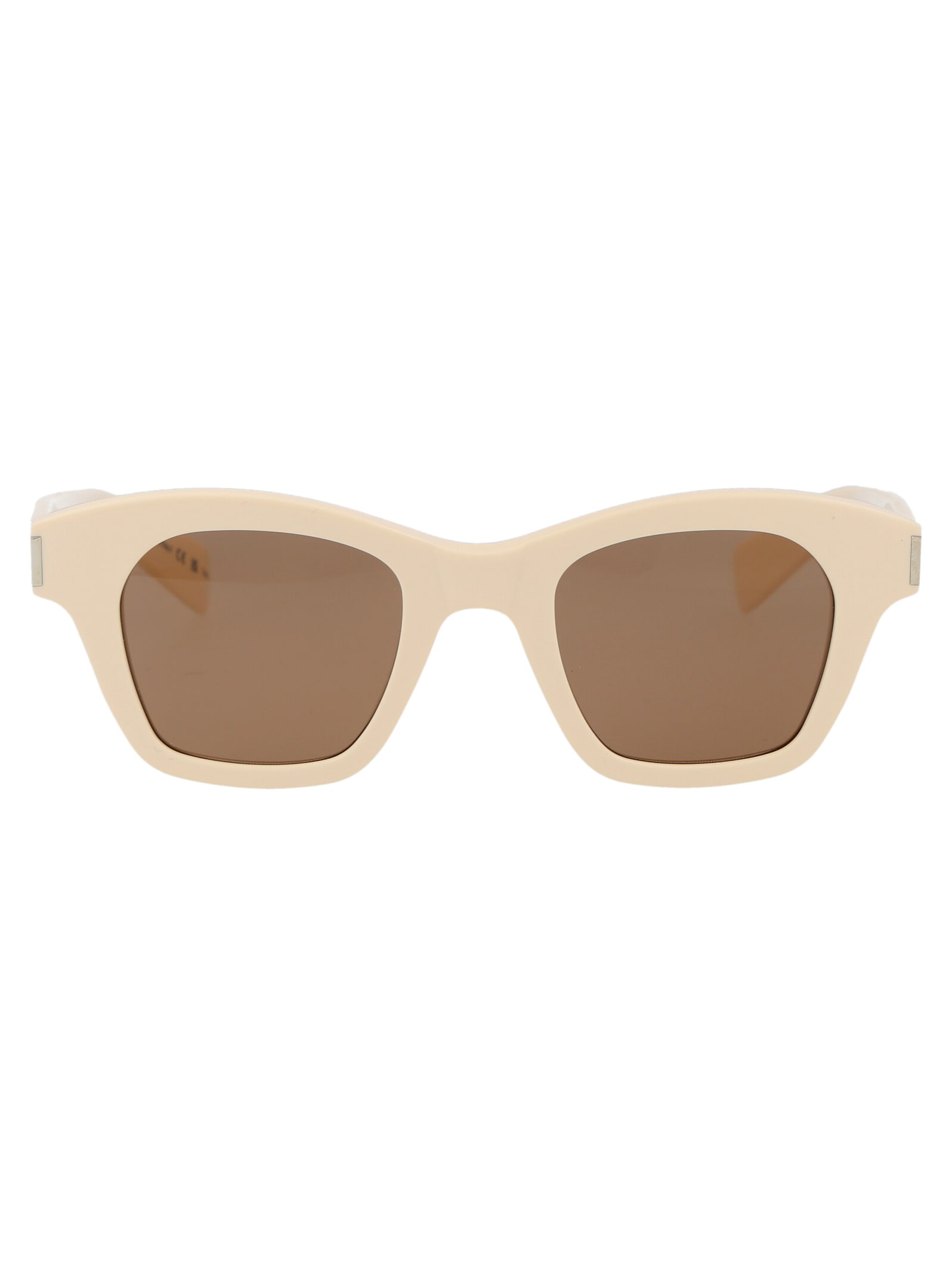 Saint Laurent Sl 592 Sunglasses In Ivory