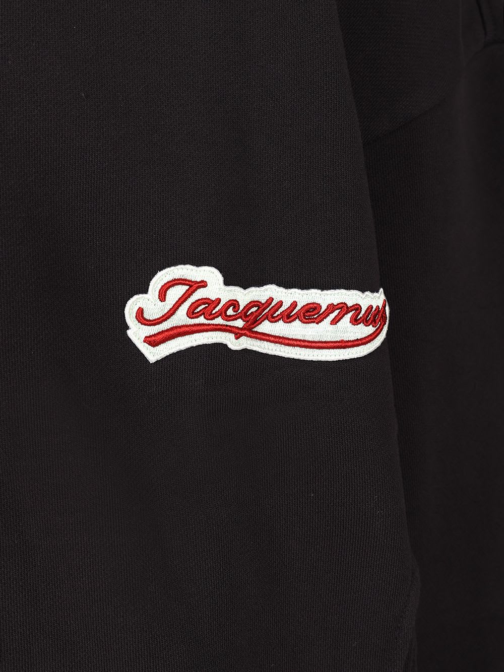 Jacquemus Cotton Sweatshirt With Logo In White