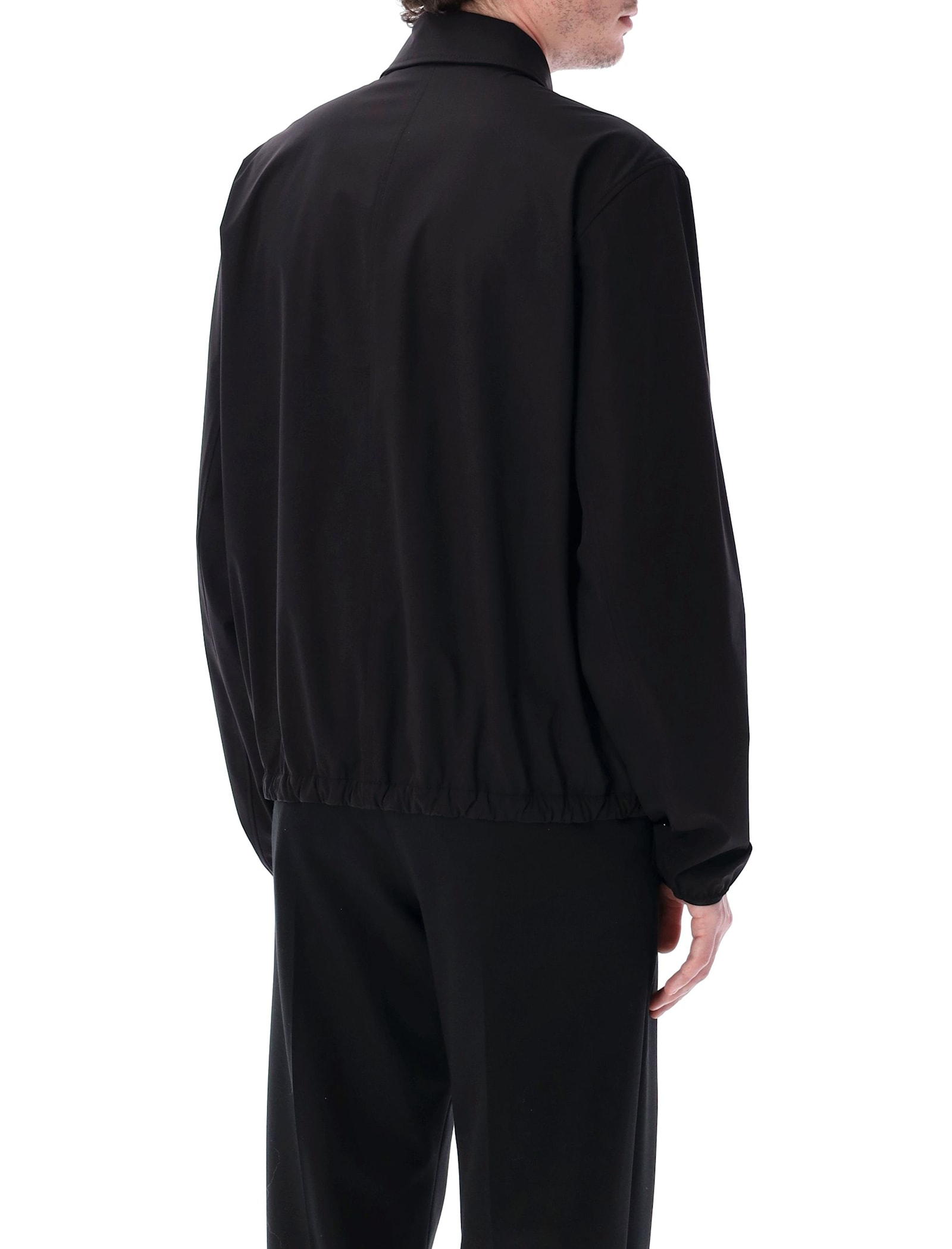 Moncler Hemmed Jacket With Collar And Zip Pockets