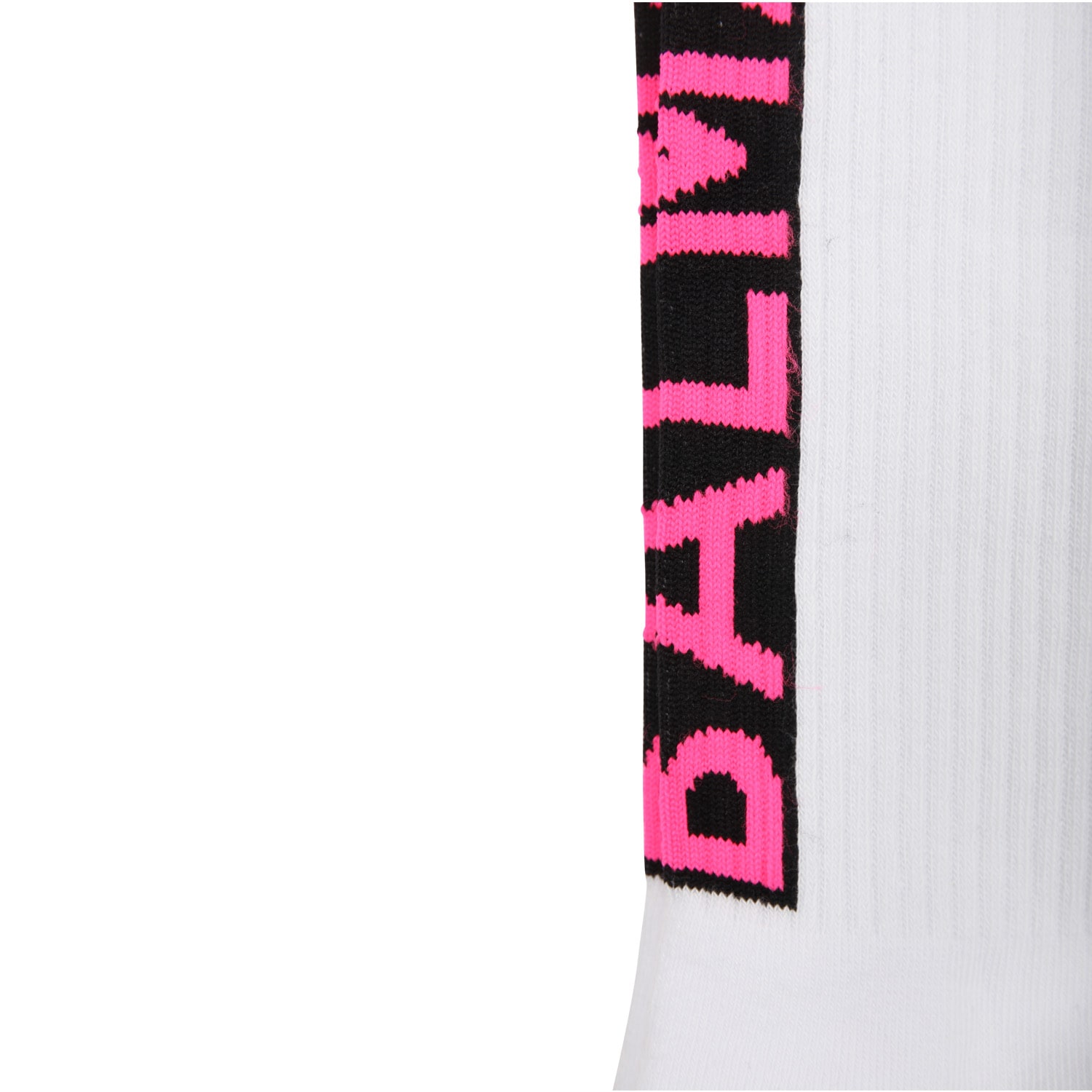 Shop Balmain White Socks For Kids With Logo