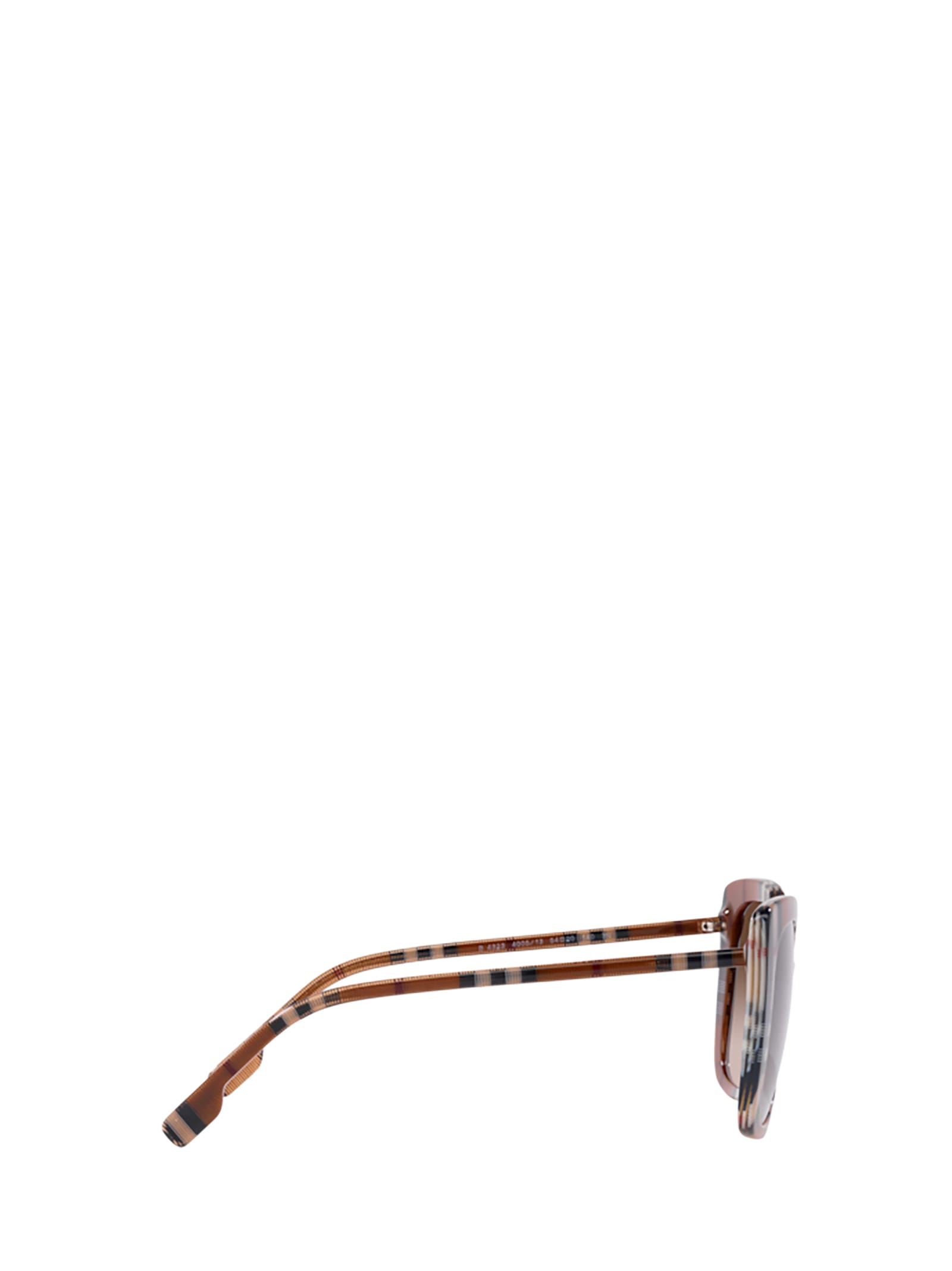 Shop Burberry Eyewear Be4323 Brown Check Sunglasses
