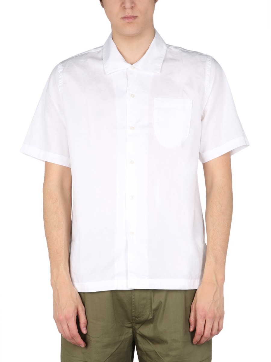 Shop Universal Works Relaxed Fit Shirt In White