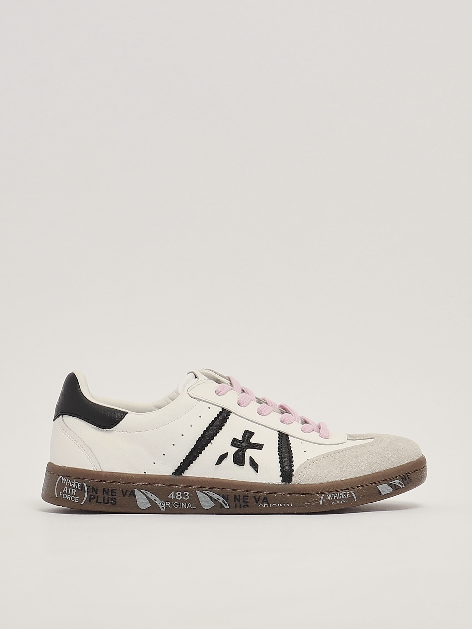 Shop Premiata Bonnied Sneaker In Bianco-nero