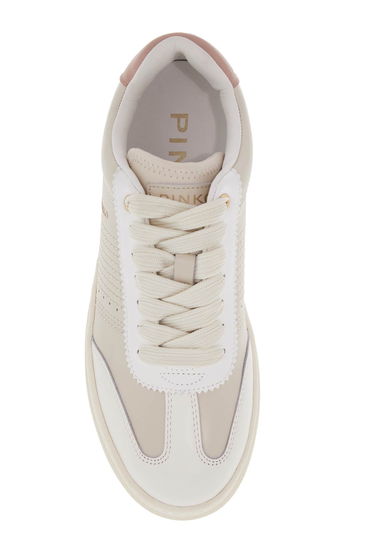 Shop Pinko Mandy Sneakers In Yogurt