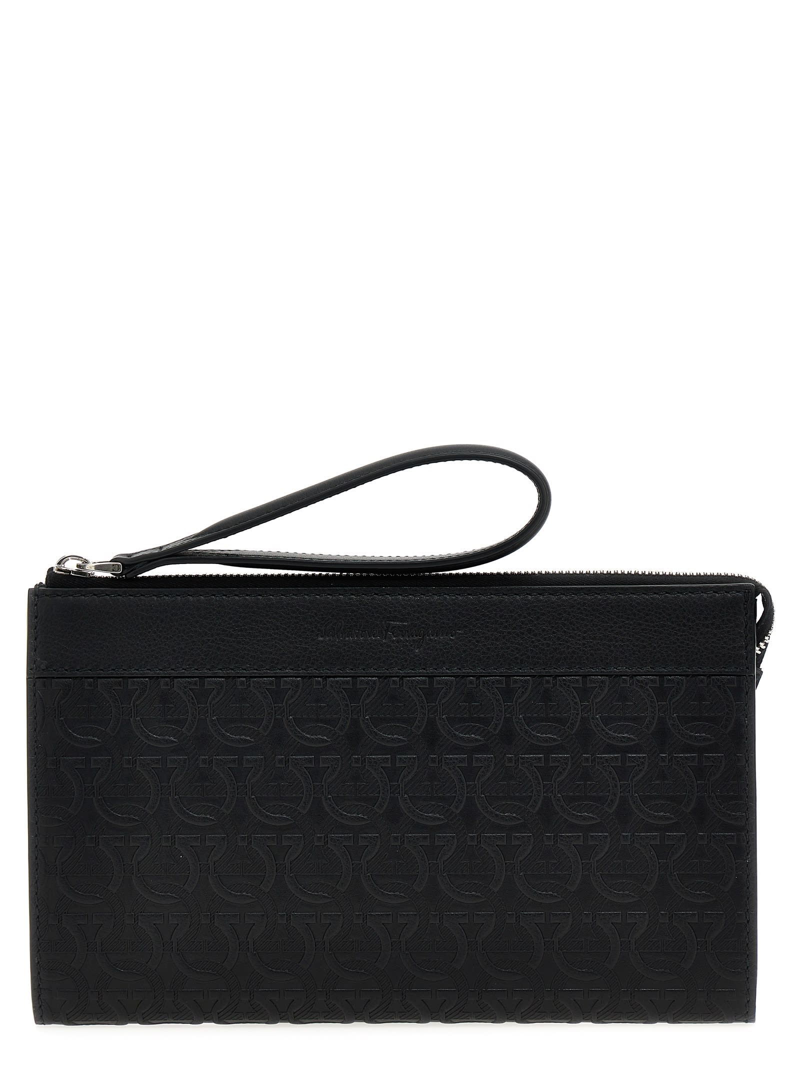 FERRAGAMO LOGO CLUTCH BAG