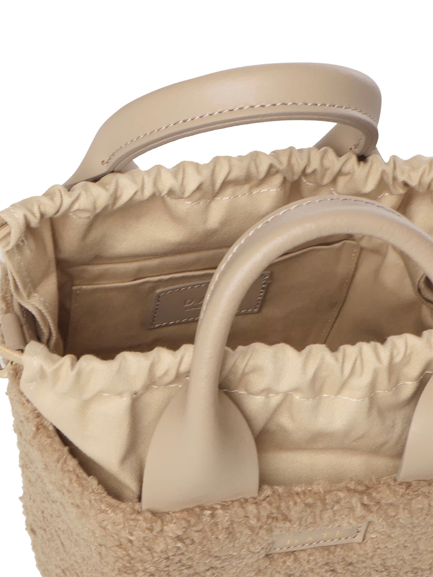 Date Teddy Cube Mini Bag In Nude