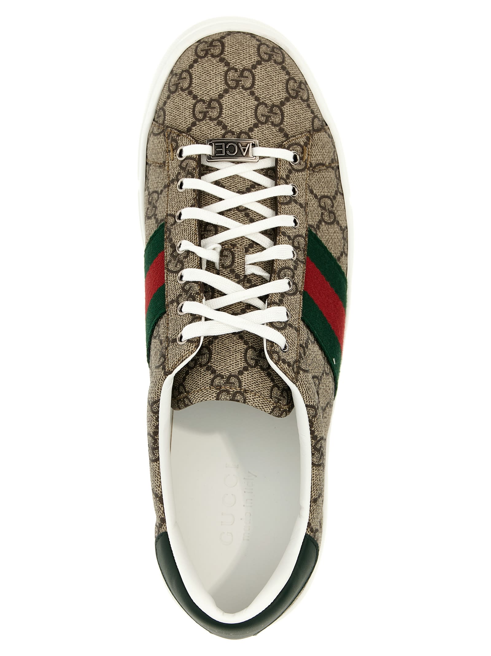 Shop Gucci Ace Sneakers In Beige