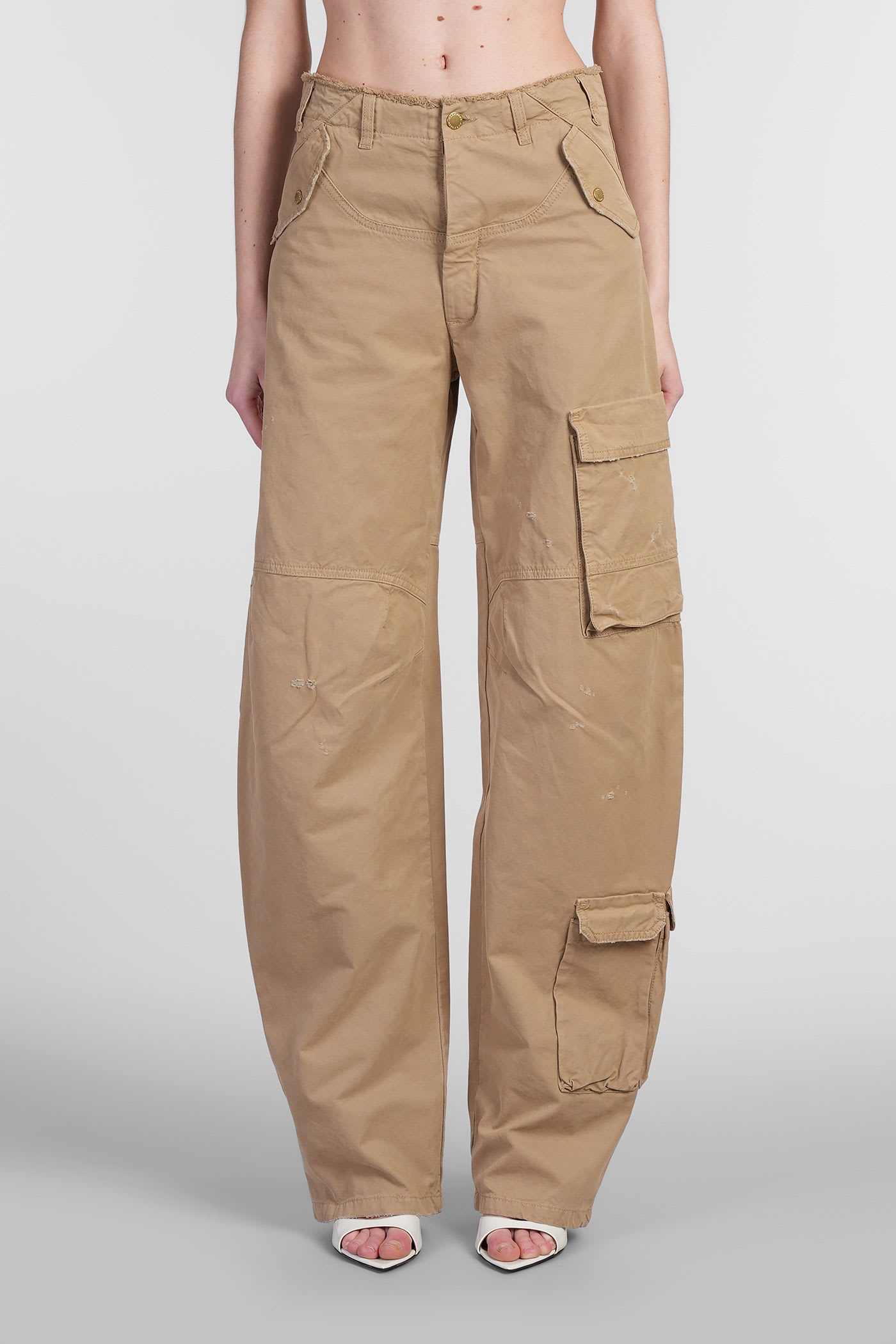 Rosalind Pants In Beige Cotton