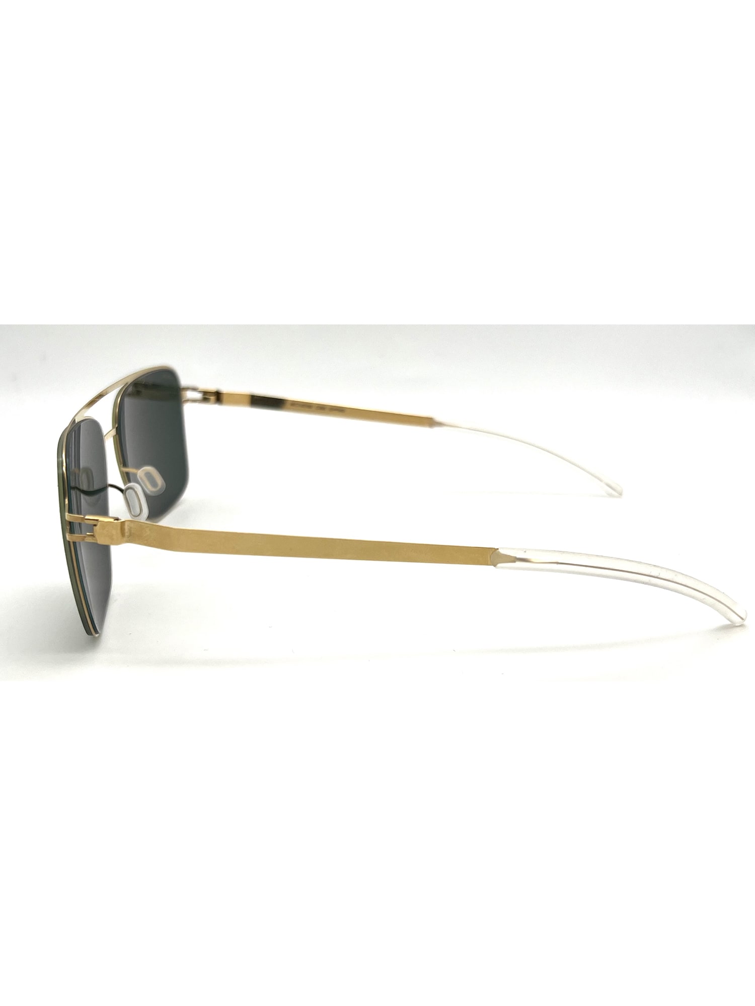 Shop Mykita Bernie Sunglasses In Gold/black