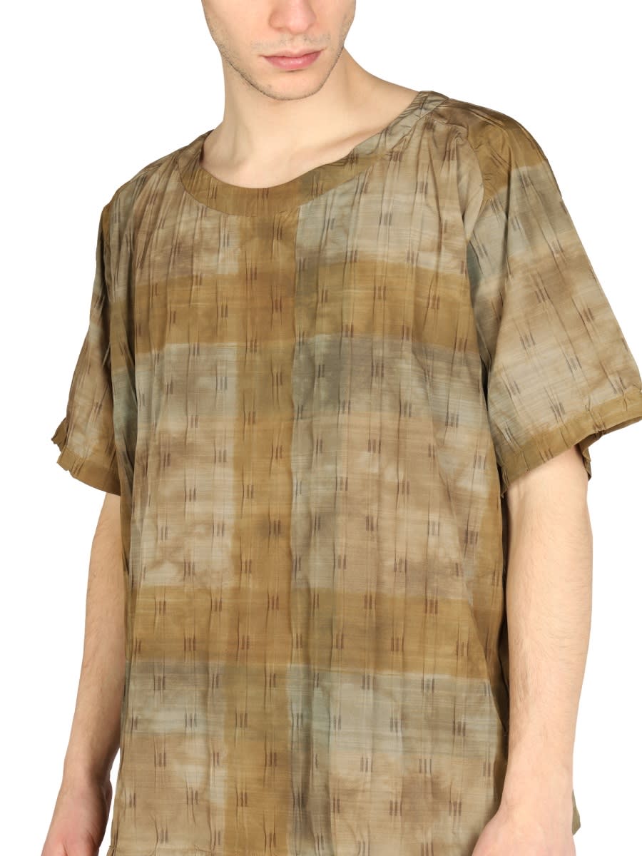 Shop Needles Boxy Fit T-shirt In Brown