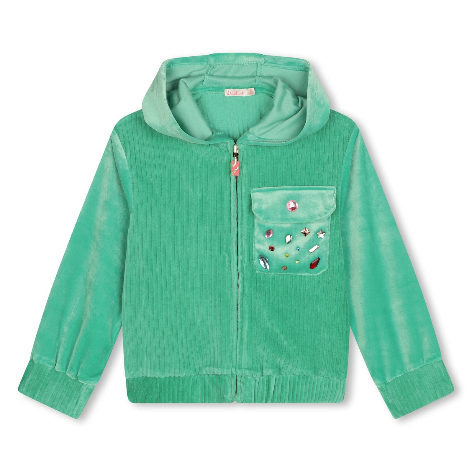 Shop Billieblush Hoodie In Green