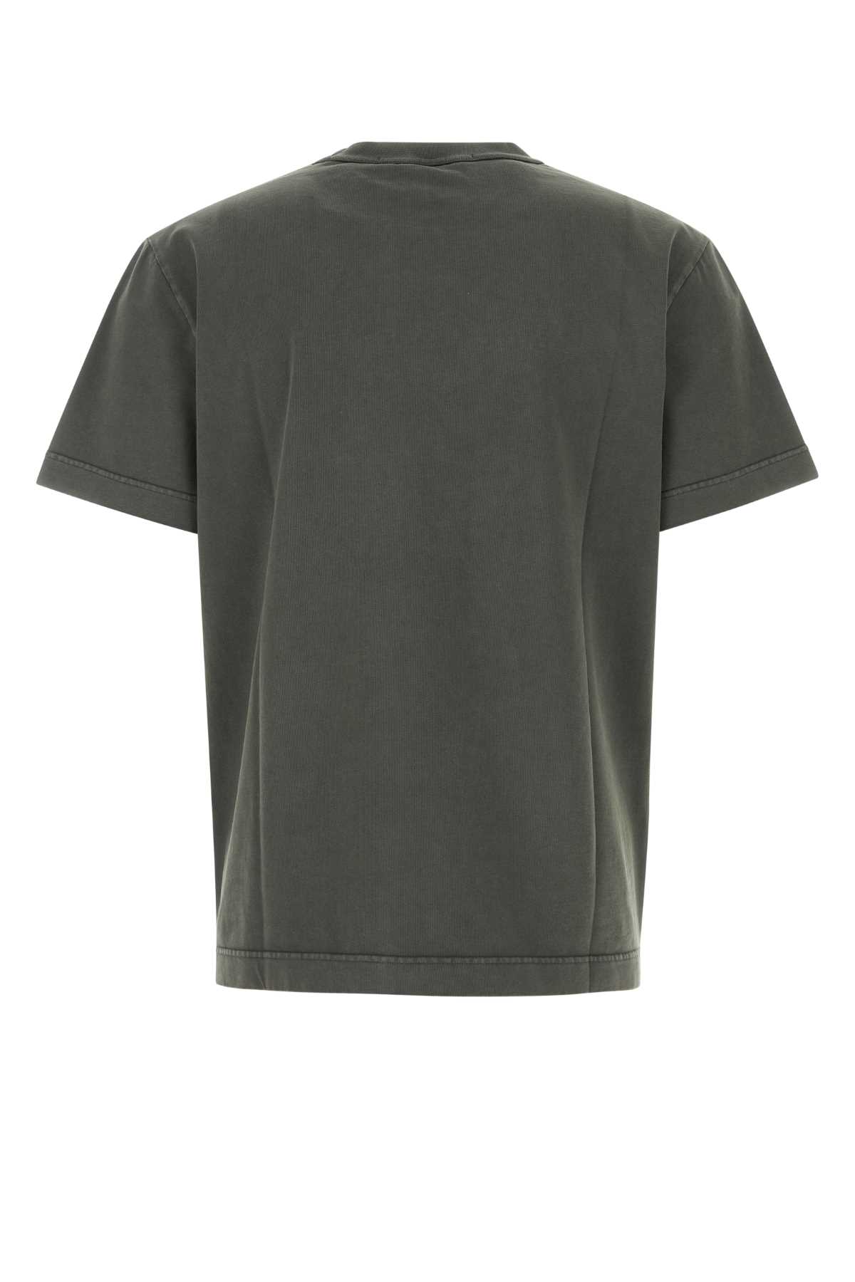 Shop Alexander Wang Dark Grey Cotton T-shirt In Softobsidian