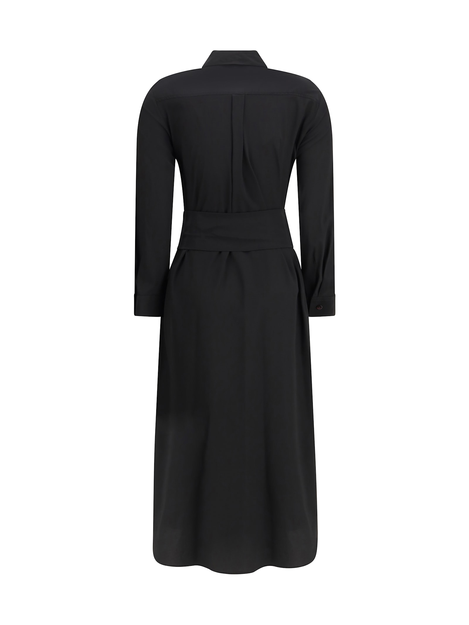 Ella Silk Dress In Black