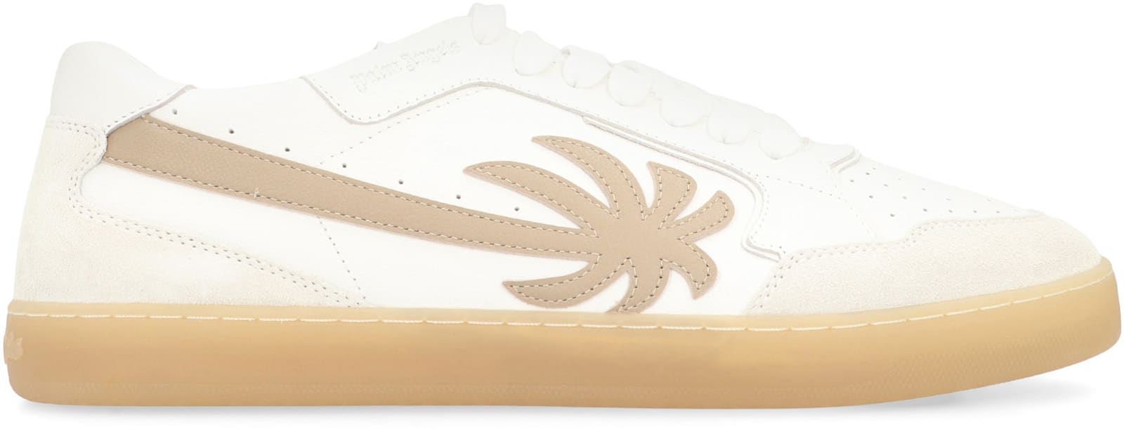 Palm Angels Sneakers Low-top New Palm 1 In Leather In Neutral