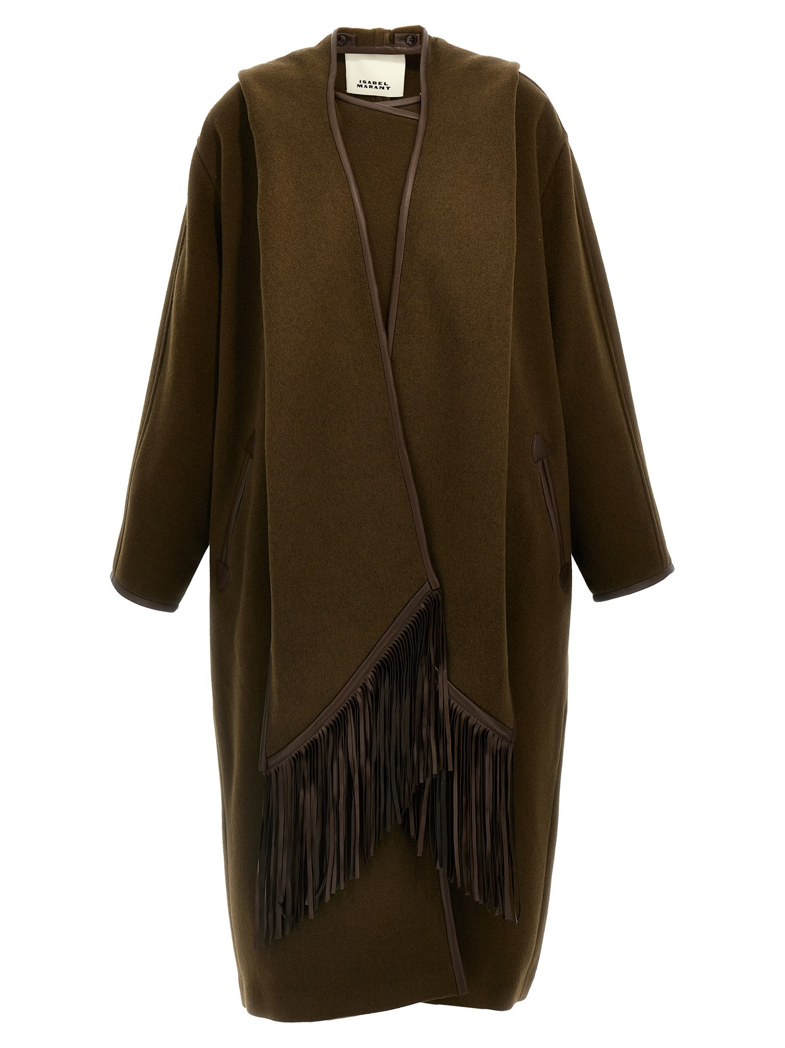 Shop Isabel Marant Irvana Coat In Bronze