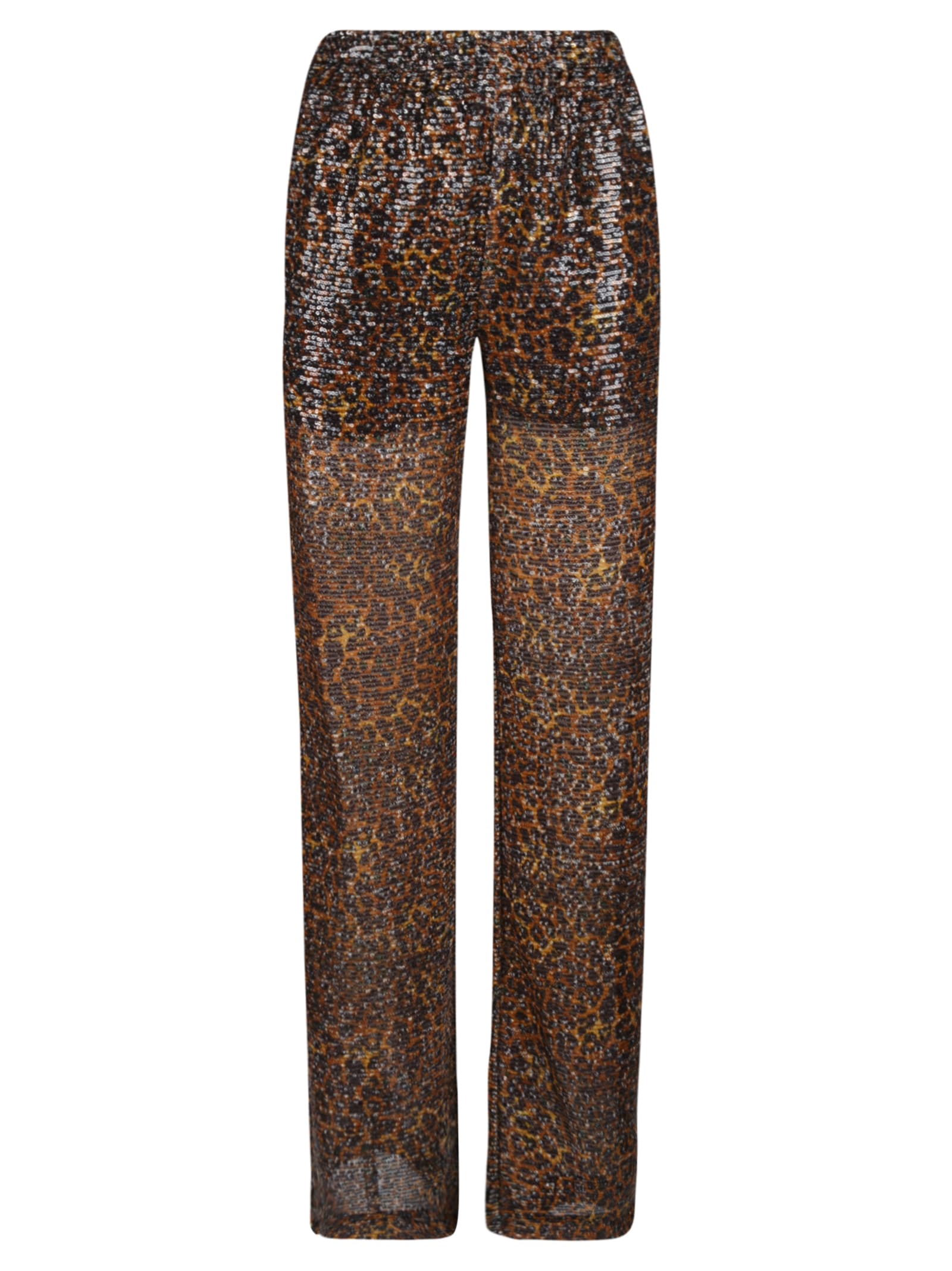 GCDS SEQUINED PRINTED TROUSERS