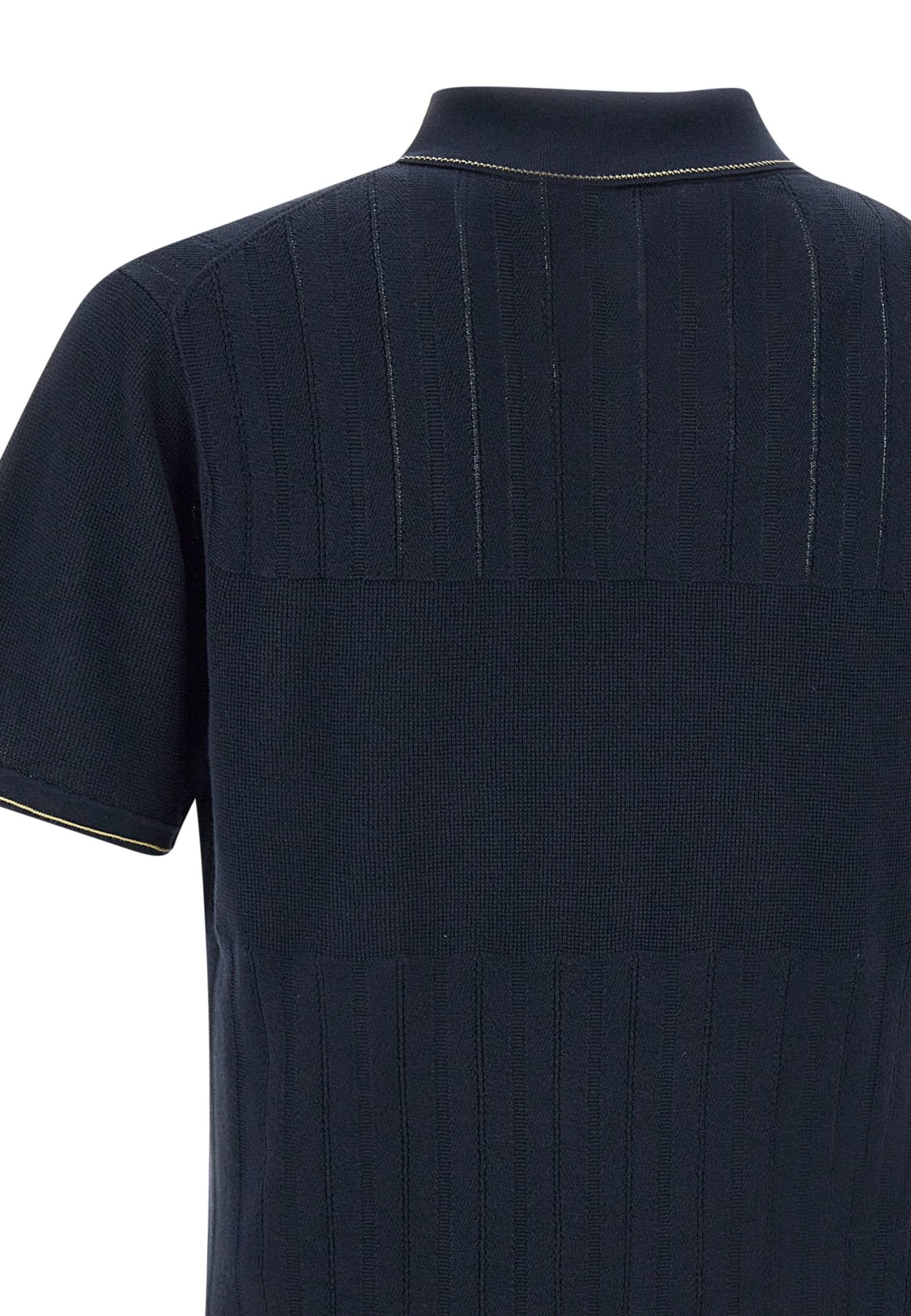 Shop Paul Smith Organic Cotton Polo Shirt In Navy