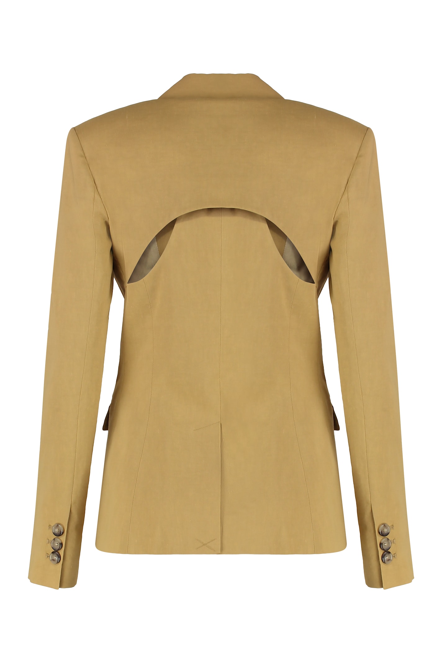 Pinko Linen Blazer Featuring Cut-out Detail