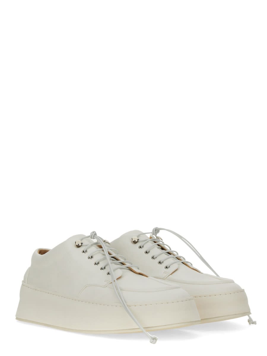 Marsèll Cassapana Platform Lace-up Derby Shoes In White