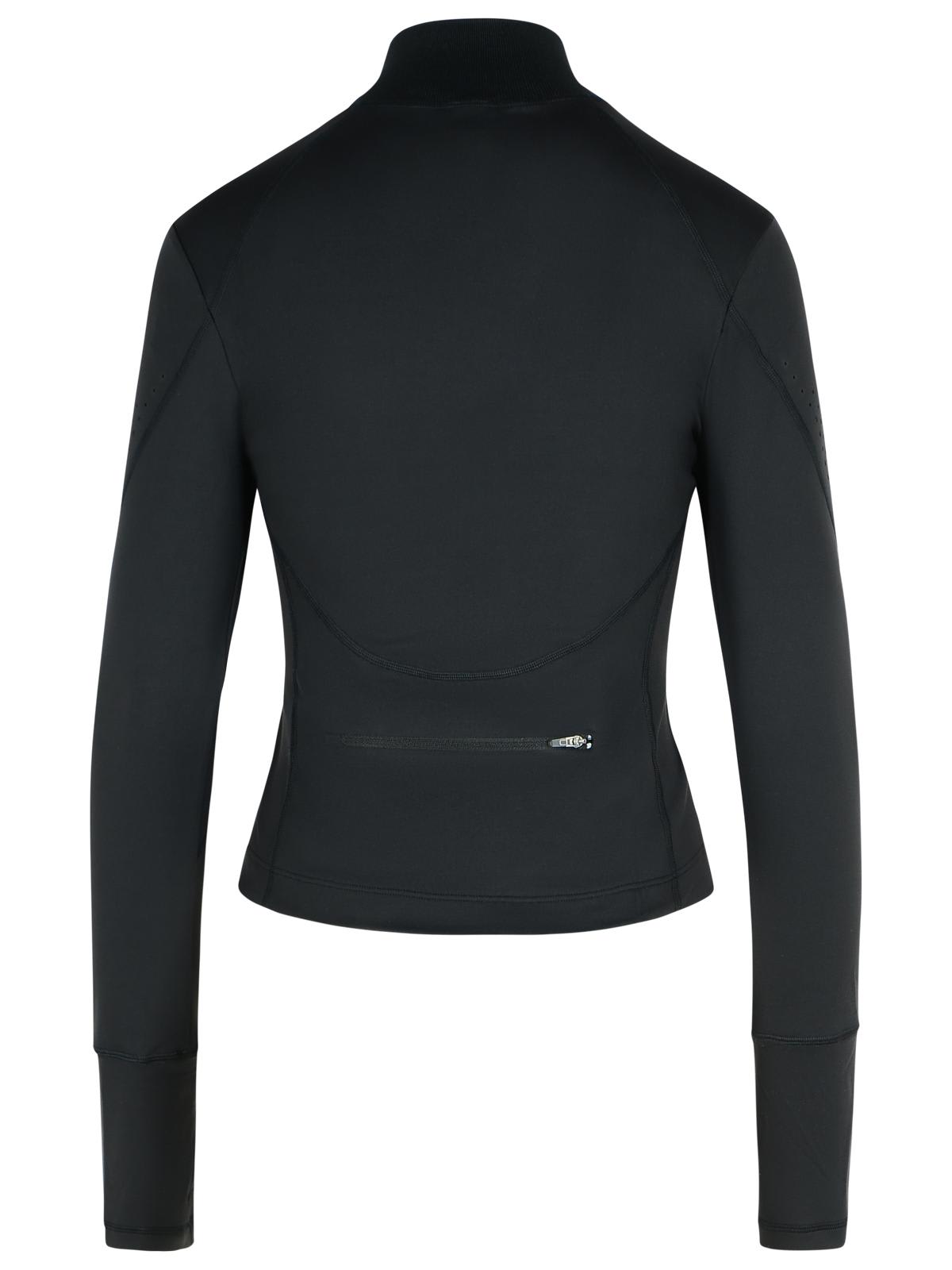Adidas By Stella Mccartney Tpr Black Polyamide Blend Sweatshirt In Black
