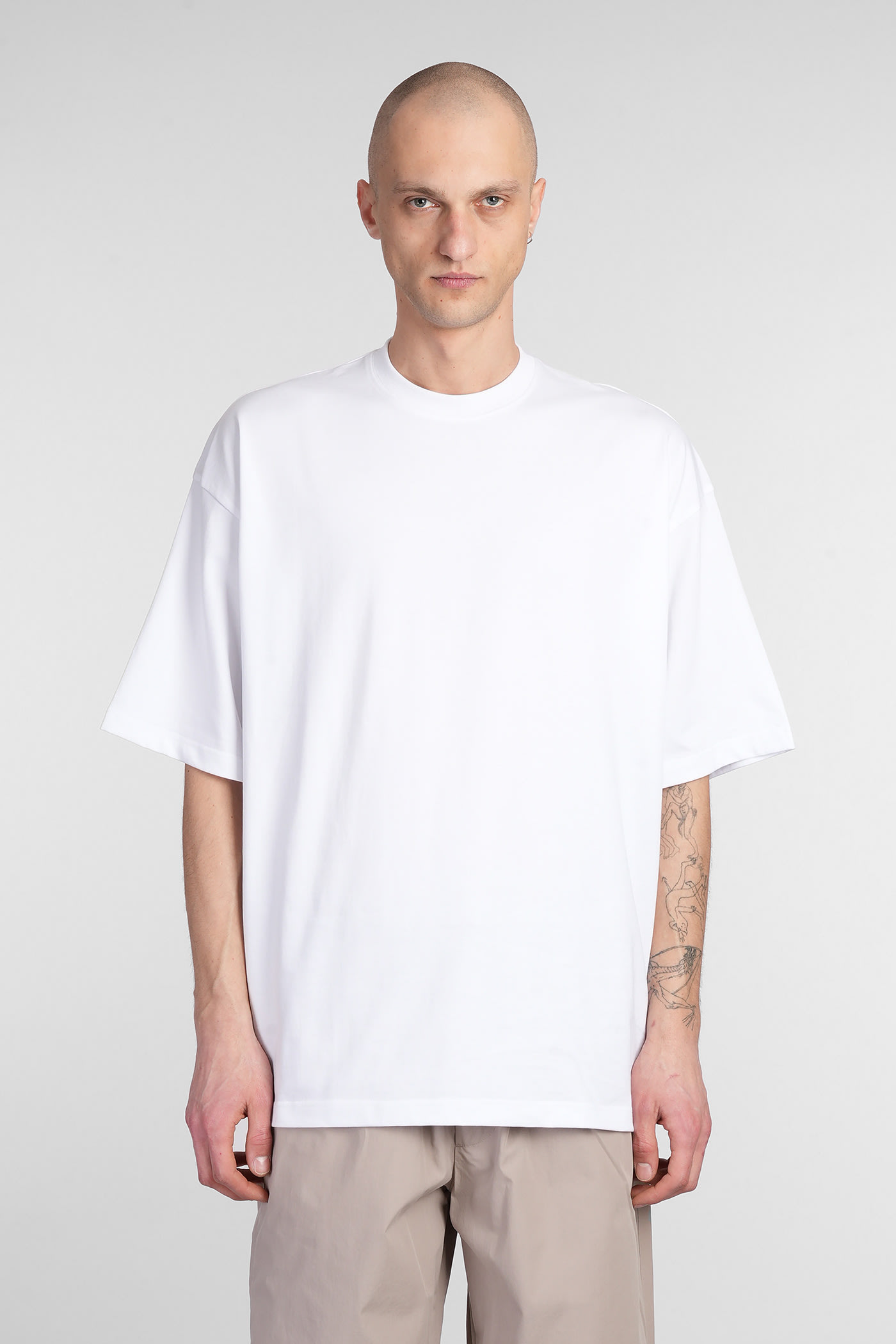 Mick T-shirt In White Cotton