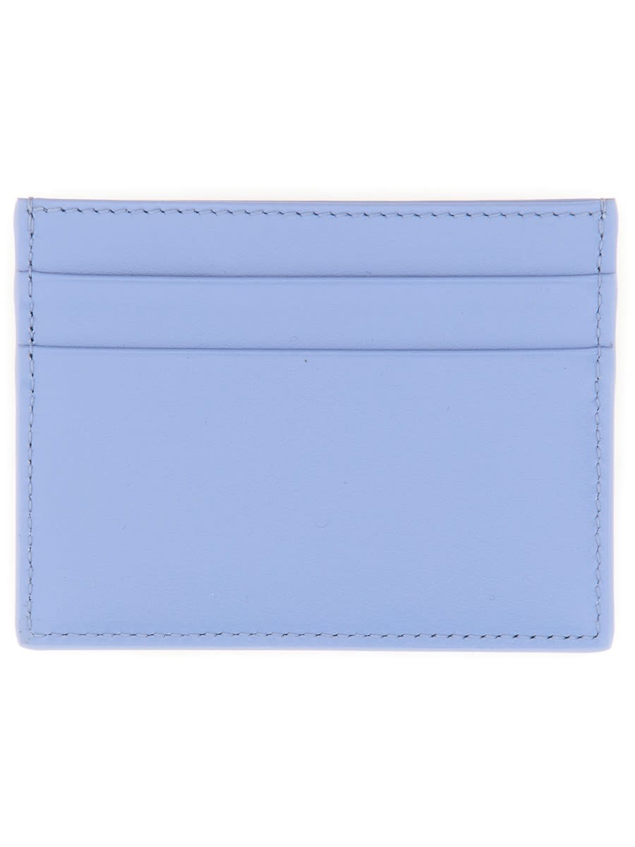 Shop Dolce & Gabbana Card Holder With Logo In Azure