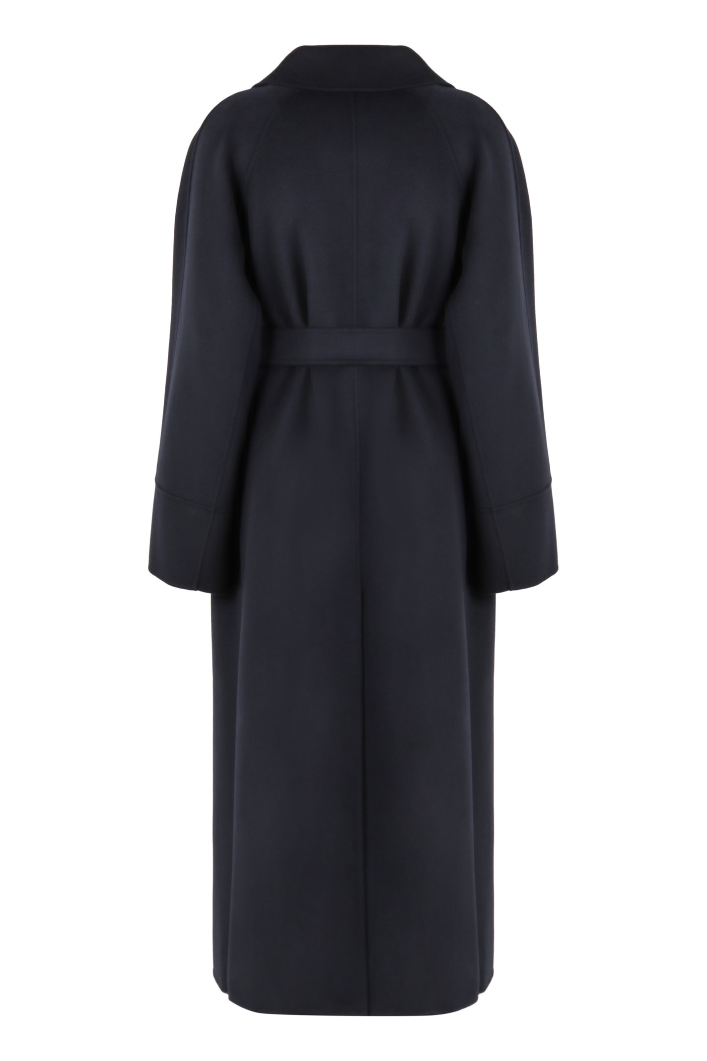 Shop 's Max Mara Malika Virgin Wool Long Coat In Blue