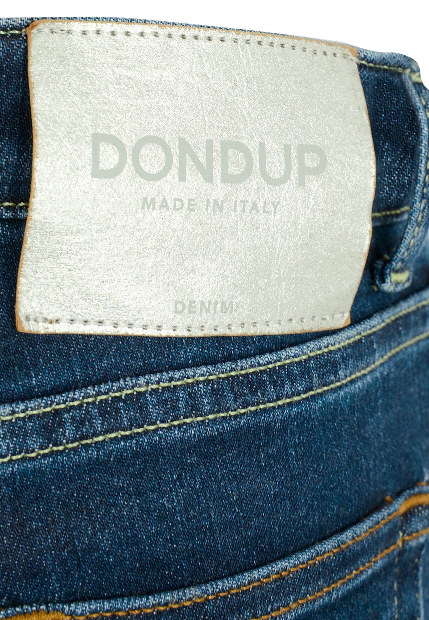 Dondup Contrast-stitching Jeans In Blue