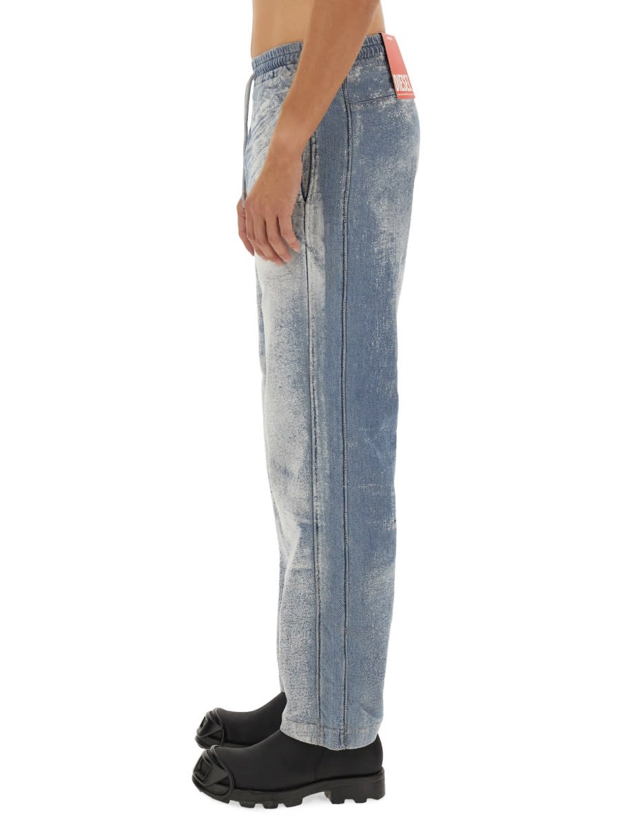 Diesel D-martia Drawstring Jeans In Denim
